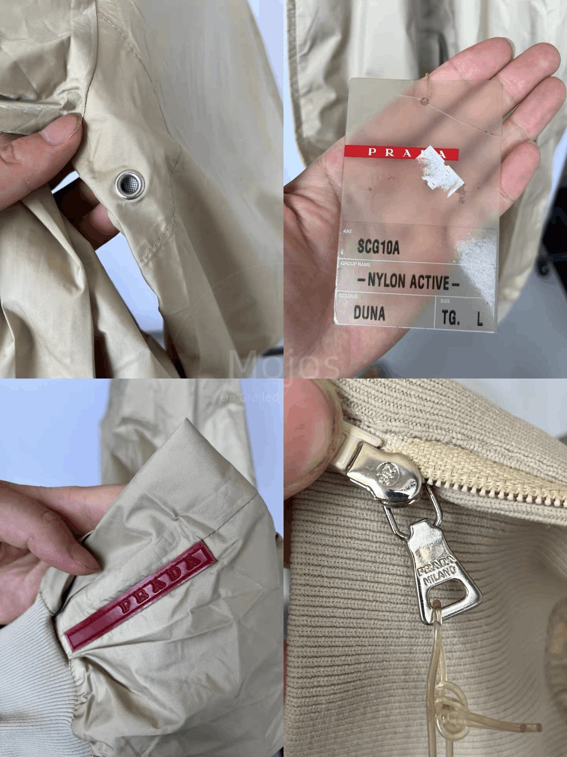 Prada Prada Vintage Beige Light Flight Jacket-2508 Size US L / EU 52-54 / 3 - 7 Thumbnail
