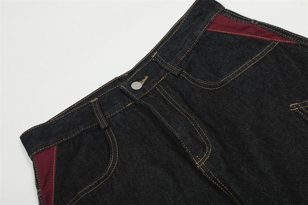 Jean Men's washed multi-pocket workwear scimitar jeans Size US 32 / EU 48 - 3 Thumbnail