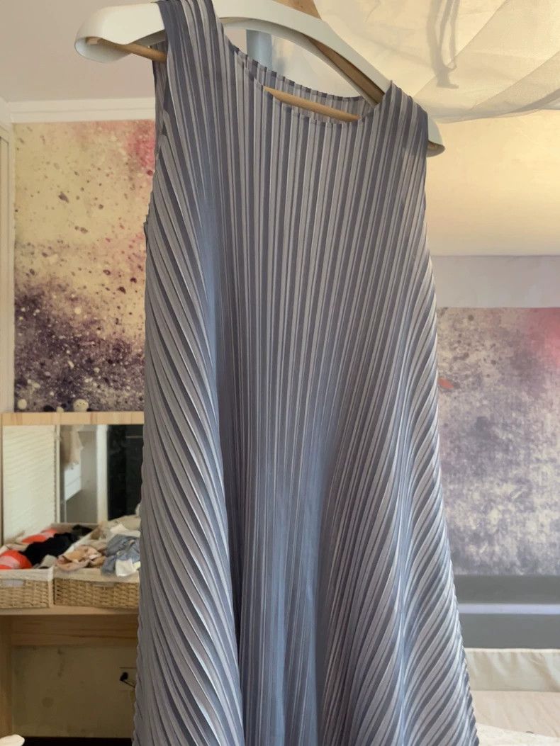 Issey Miyake issey miyake size:1 Grey pleated dress Size XXS / US 00 / IT 34 - 1 Thumbnail