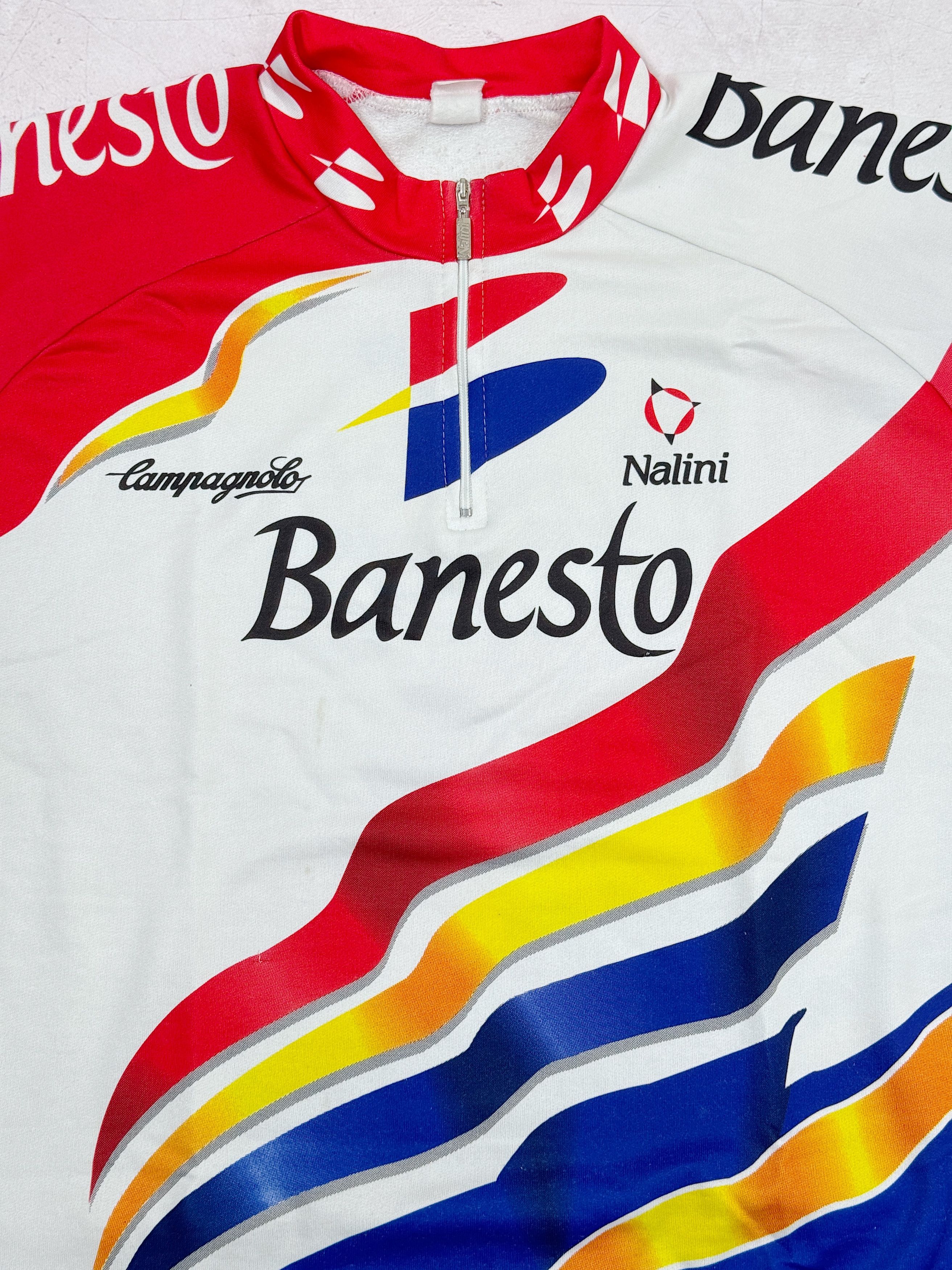 Vintage Vintage Nalini Banesto Cycling Jersey Campagnolo Size US XL / EU 56 / 4 - 3 Thumbnail