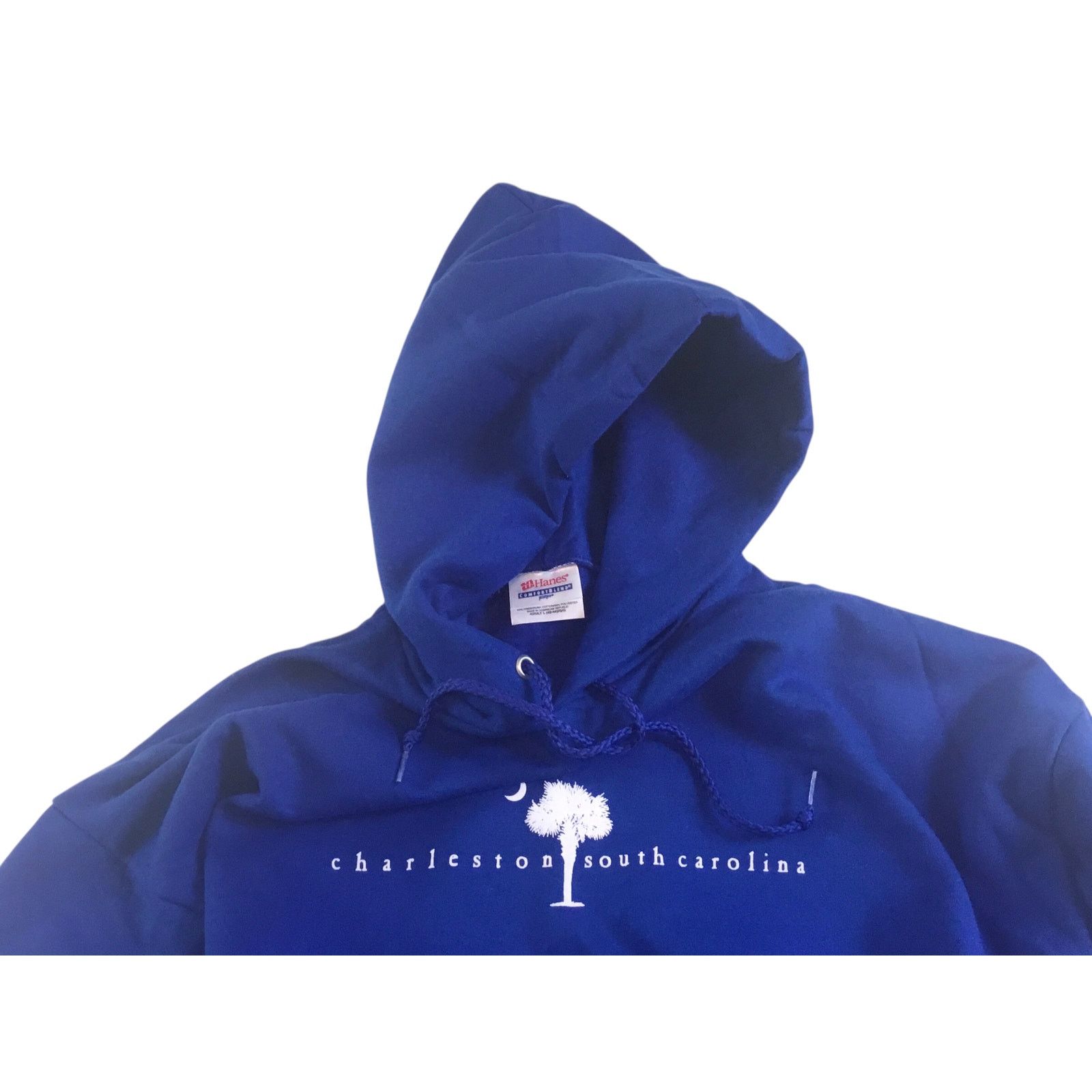 Hanes Charleston South Carolina Hoodie Size Large Blue Handwarmer Size L / US 10 / IT 46 - 1 Thumbnail
