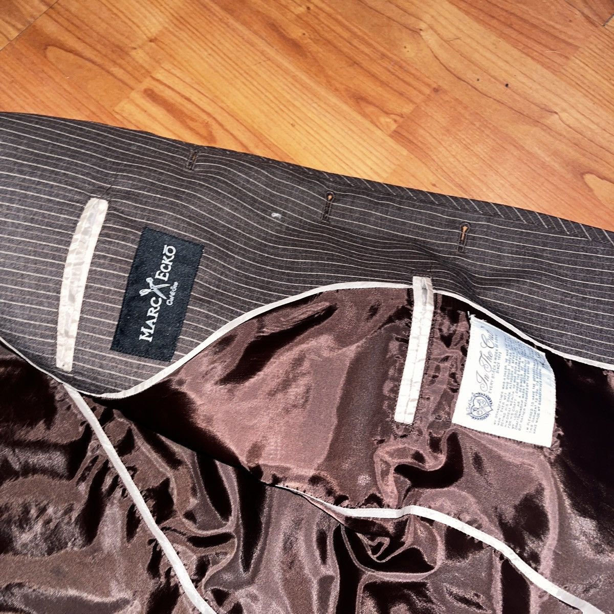 Marc Ecko Vintage Marc Ecko Cut & Sew Brown Blazer Size L Size US L / EU 52-54 / 3 - 4 Thumbnail