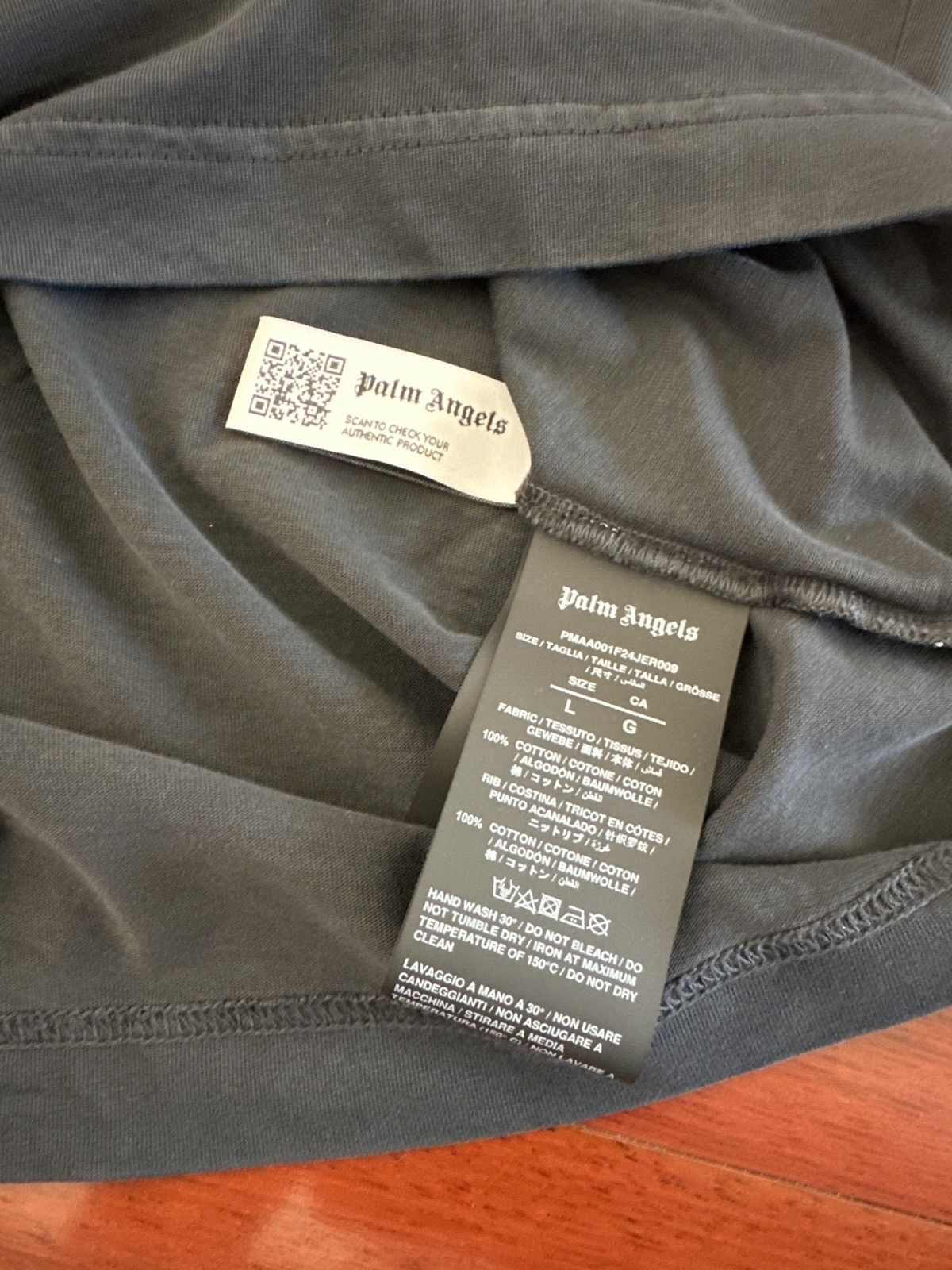 Palm Angels Palm Angels Burning Logo Tee Size US L / EU 52-54 / 3 - 7 Thumbnail