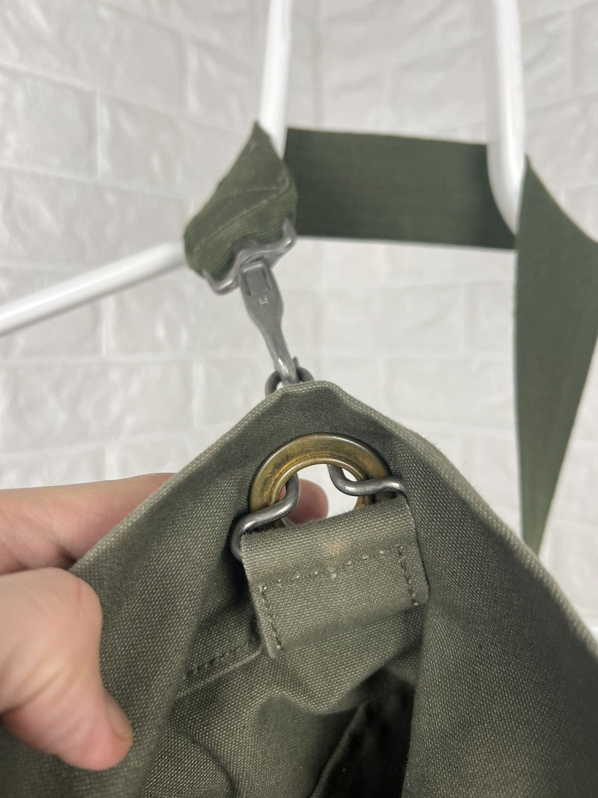 Vintage Vintage 1970s 70s US Military Canvas Bag Shoulder Strap Army Size ONE SIZE - 10 Thumbnail