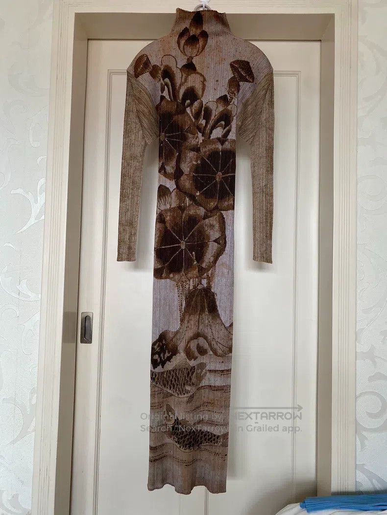 Issey Miyake Issey Miyake Fish Playing Among Lotus Leaves Dress Size XL / US 12-14 / IT 48-50 - 2 Thumbnail