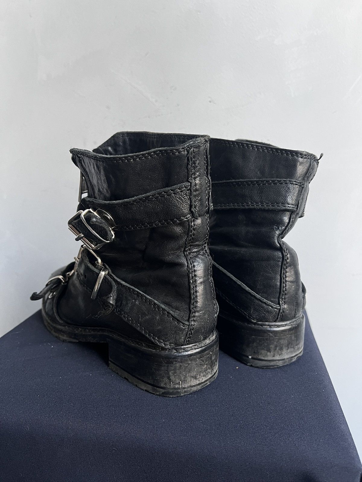 Allsaints Avant garde leather straps All Saints boots hype y2k Size US 8 / IT 38 - 7 Thumbnail