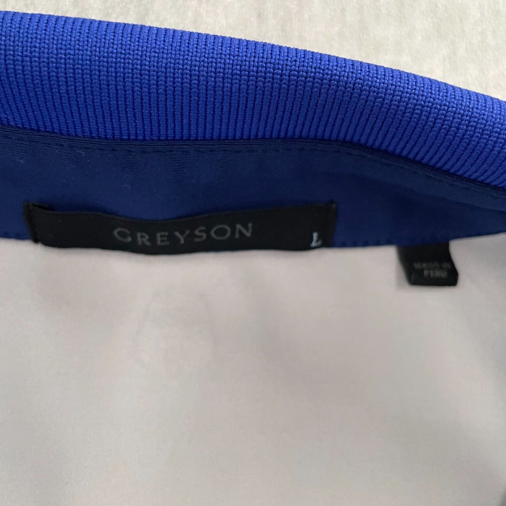 Vintage Greyson Shirt Adult Large Polo Blue Logo Wolf Golf Mens L Longboat Key Club Blue Polo Shirt Greyson Logo Wolf Golf Mens L Size US L / EU 52-54 / 3 - 6 Thumbnail