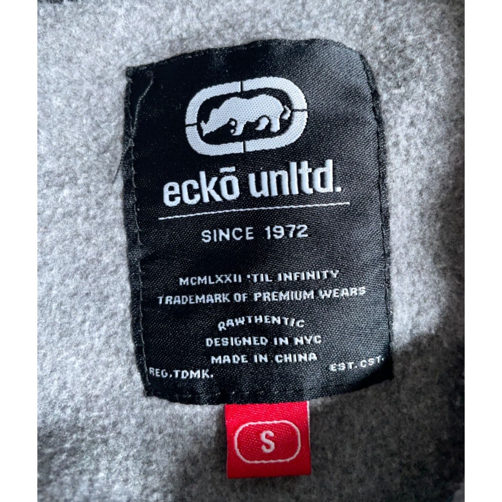 Ecko Unltd. VINTAGE Ecko Unltd. Hoodie Sweatshirt Full Zip Men Small Gray Logo Graphic Print 90s Hip Hop Retro /** Size US S / EU 44-46 / 1 - 3 Thumbnail