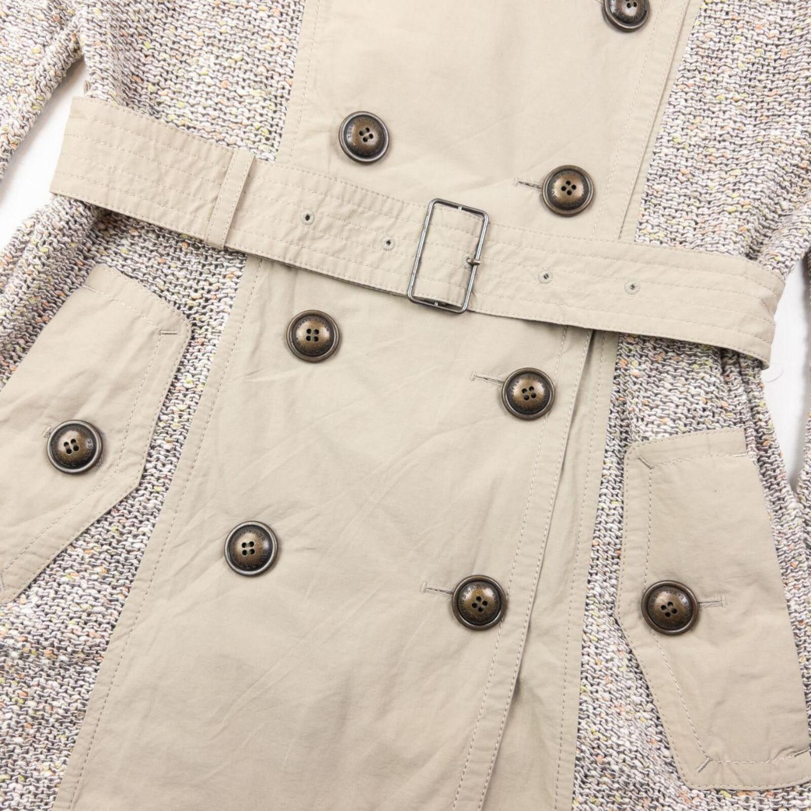 Burberry Vintage 2000s Burberry Black Label Knitted Trench Jacket L Size L / US 10 / IT 46 - 5 Thumbnail