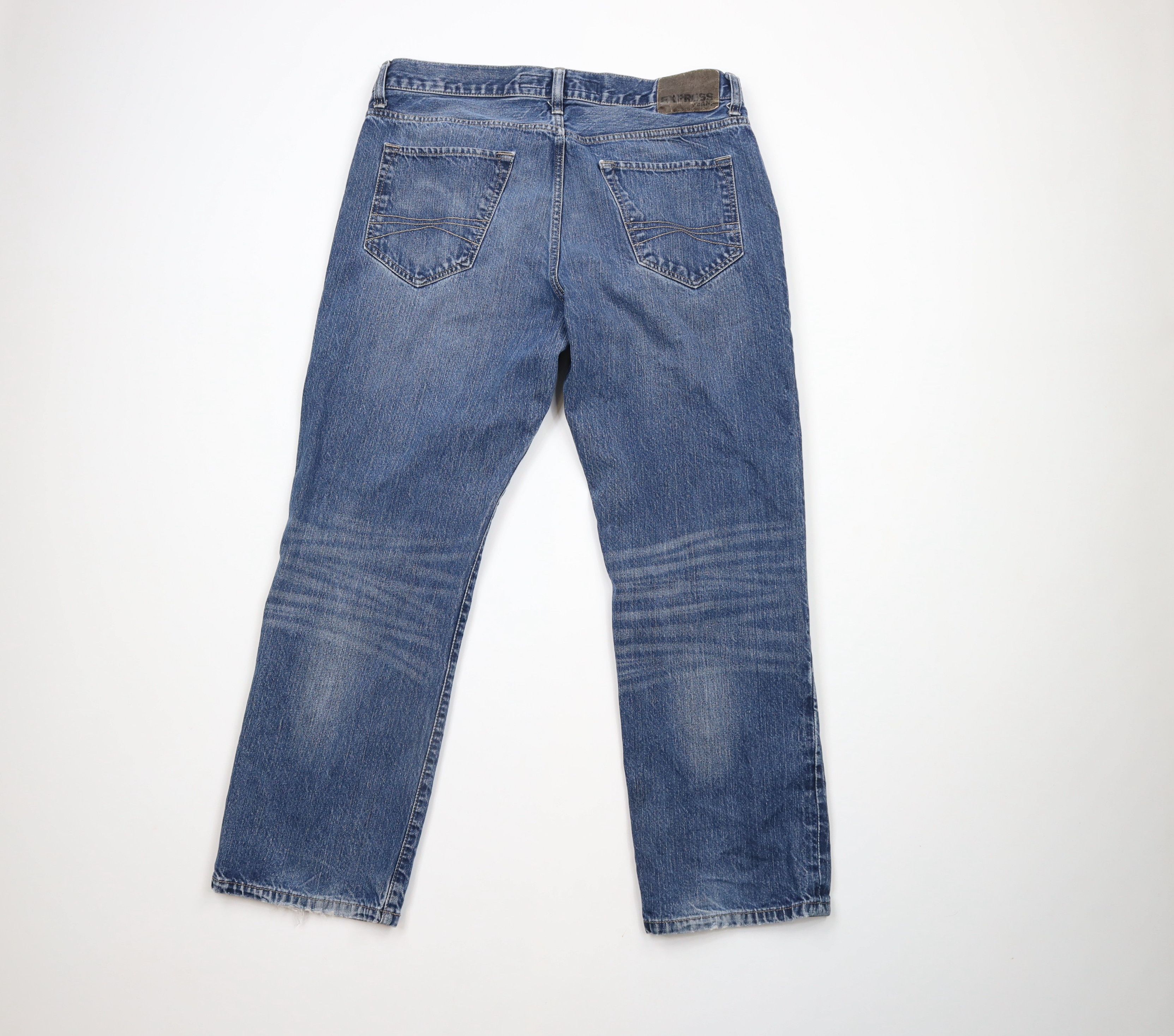 Express × Vintage Express Blake Loose Fit Straight Leg Denim Jeans Blue Size US 34 / EU 50 - 10 Thumbnail