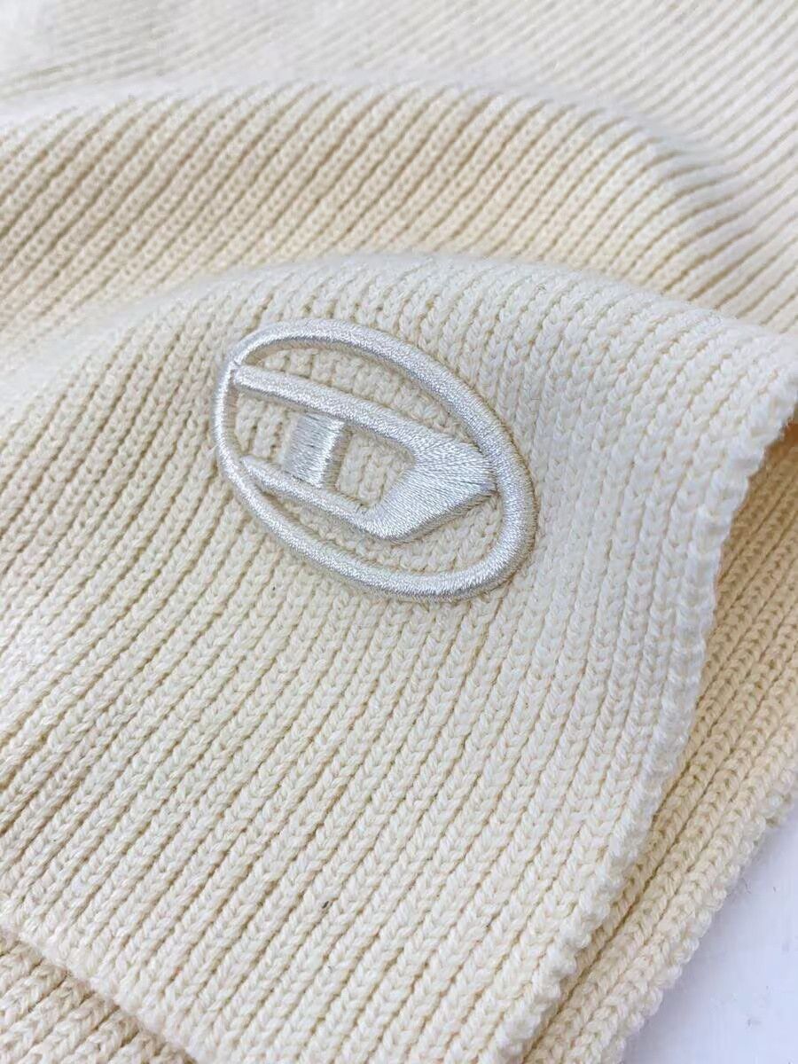 Diesel Diesel Plain Wool Scarf White Size ONE SIZE - 4 Thumbnail