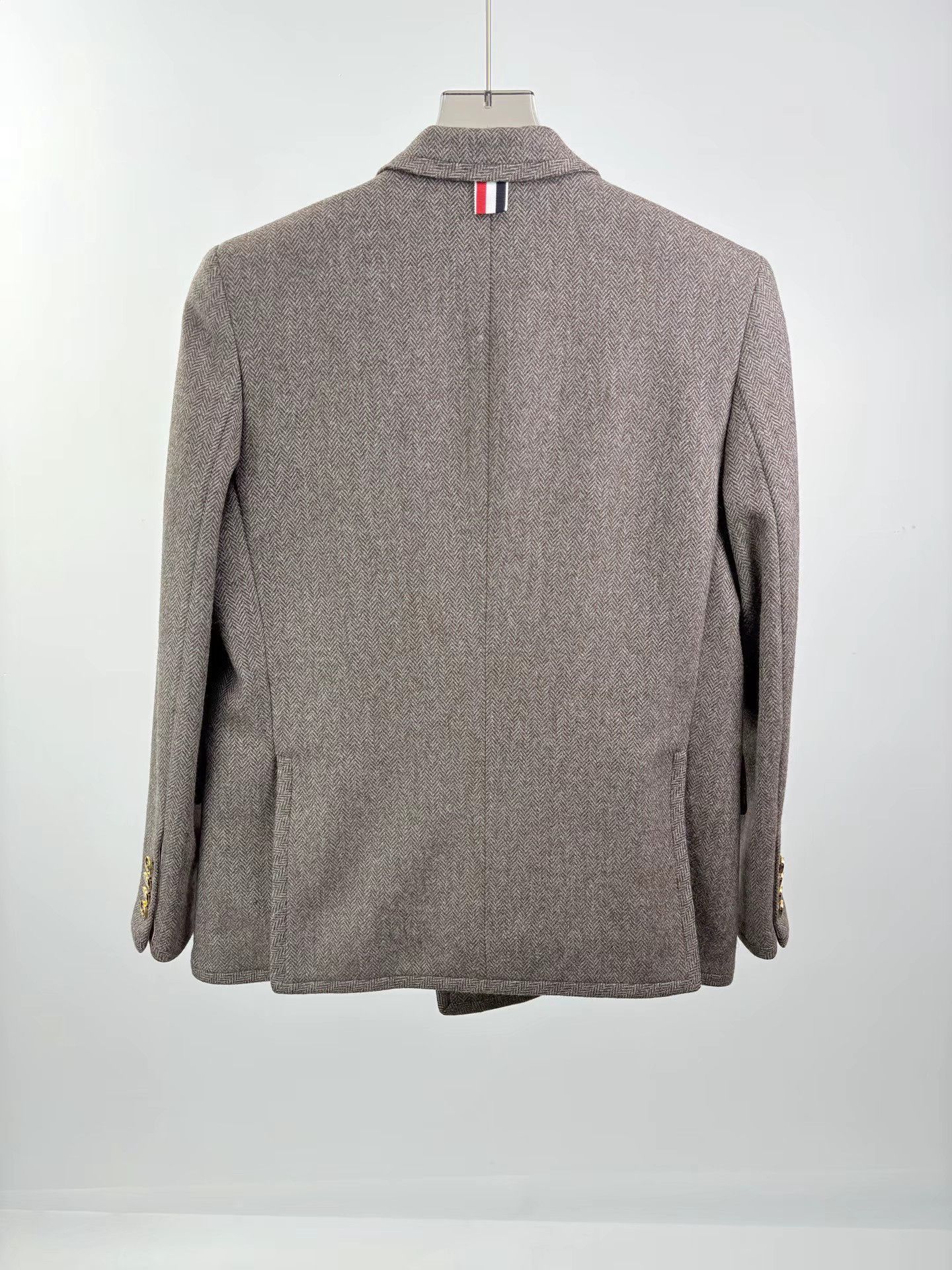 Thom Browne THOM BROWNE Wool Heather Gray Blazer Size US XS / EU 42 / 0 - 2 Thumbnail