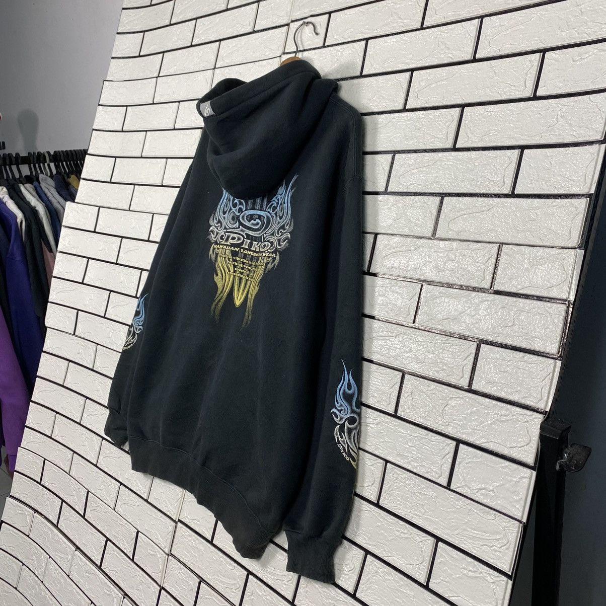 Japanese Brand 📌Vintage Bomber Jacket Zipper Hoodie Piko Hawaii Big Logo Size US XL / EU 56 / 4 - 11 Thumbnail