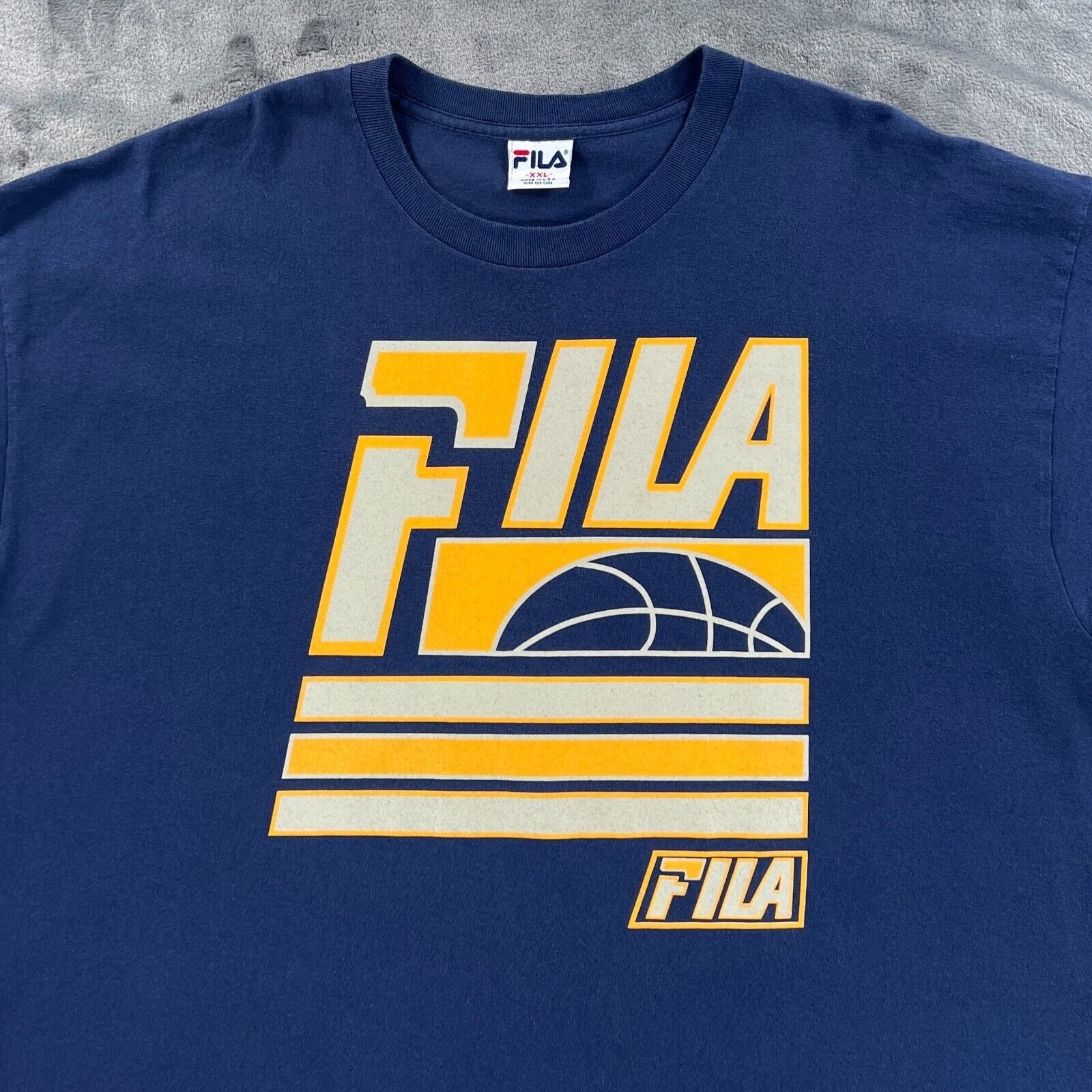 Fila FILA Basketball T Shirt Men 2XL Vintage 90's Made in USA Hip Size US XXL / EU 58 / 5 - 3 Thumbnail