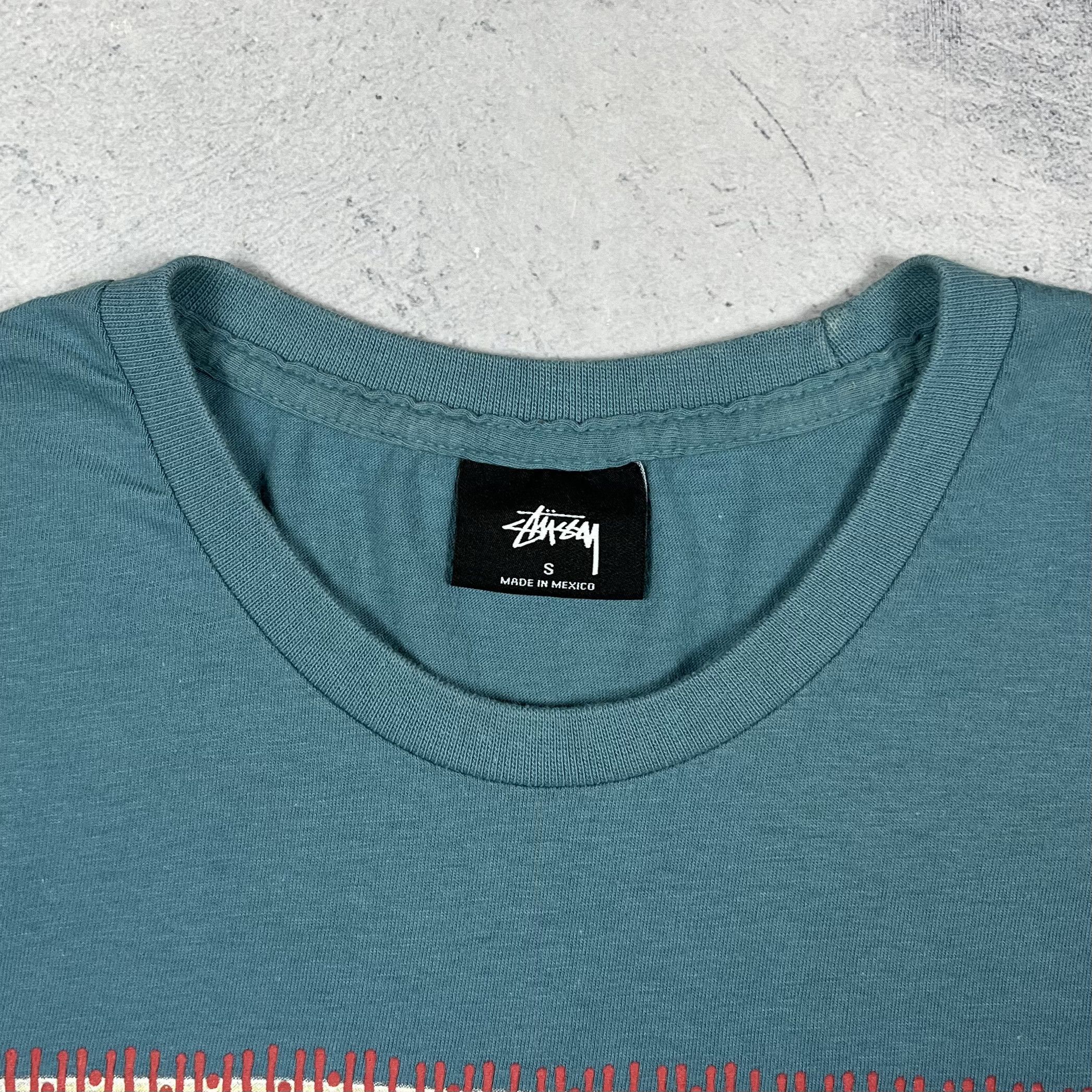 Stussy Vintage Stussy Wave Art Big Logo T Shirt 00’s Size US S / EU 44-46 / 1 - 8 Thumbnail