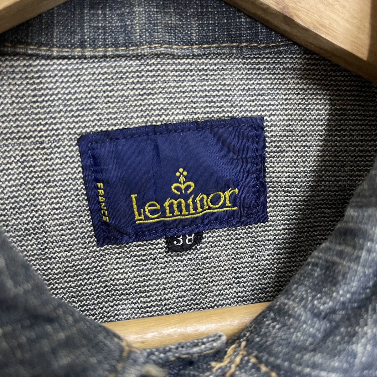 Japanese Brand Vintage 90s Leminor France Denim Jacket Size US S / EU 44-46 / 1 - 10 Thumbnail