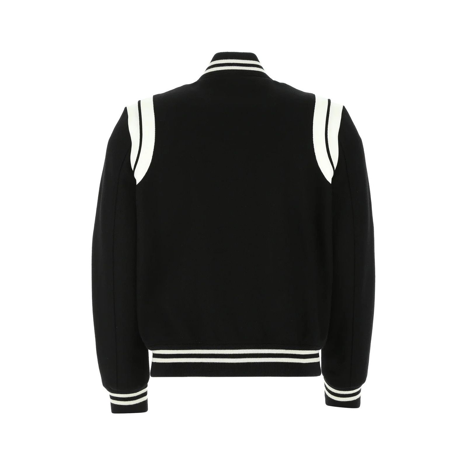 Saint Laurent Paris SAINT LAURENT Black Wool Blend Bomber Jacket New & Authentic Size US M / EU 48-50 / 2 - 2 Thumbnail