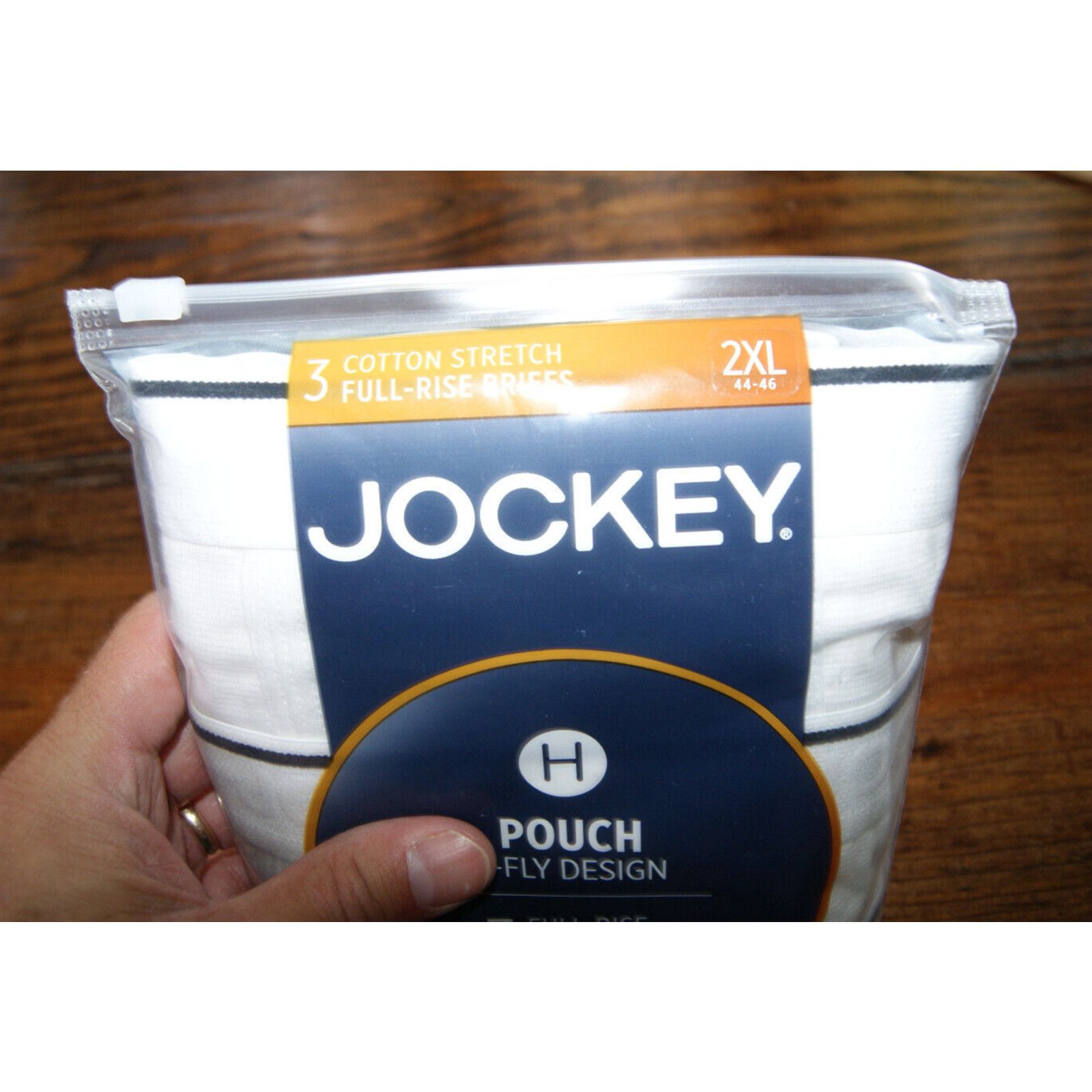 Jockey Jockey Pouch H Fly Design 3 Men's 2XL Full Rise Briefs NWT Size 40 - 3 Thumbnail