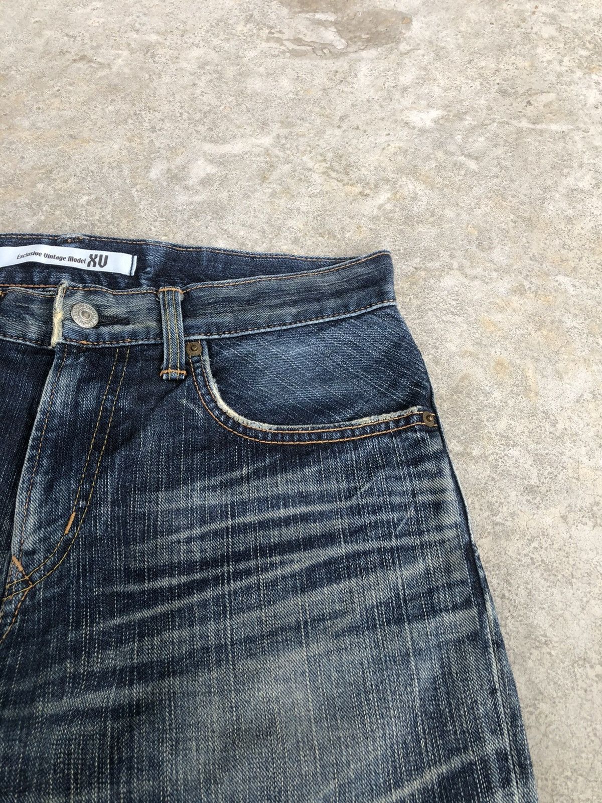 Le Grande Bleu (L.G.B.) Edwin XV Flared Jeans Bootcut Distressed Jeans Size US 31 - 15 Thumbnail