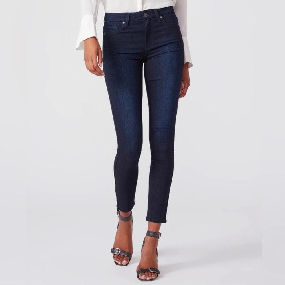PAIGE Hoxton Ankle Jeans High Rise Skinny Lana Dark Wash 27