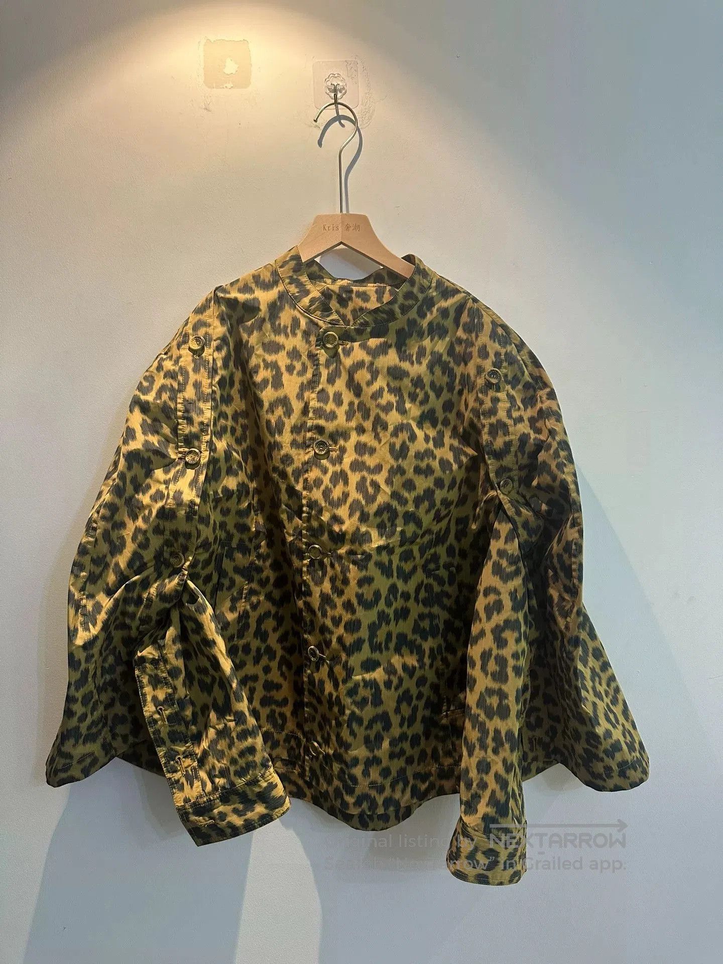 Dior Dior Leopard Print Cape Shirt. Size L / US 10 / IT 46 - 1 Thumbnail