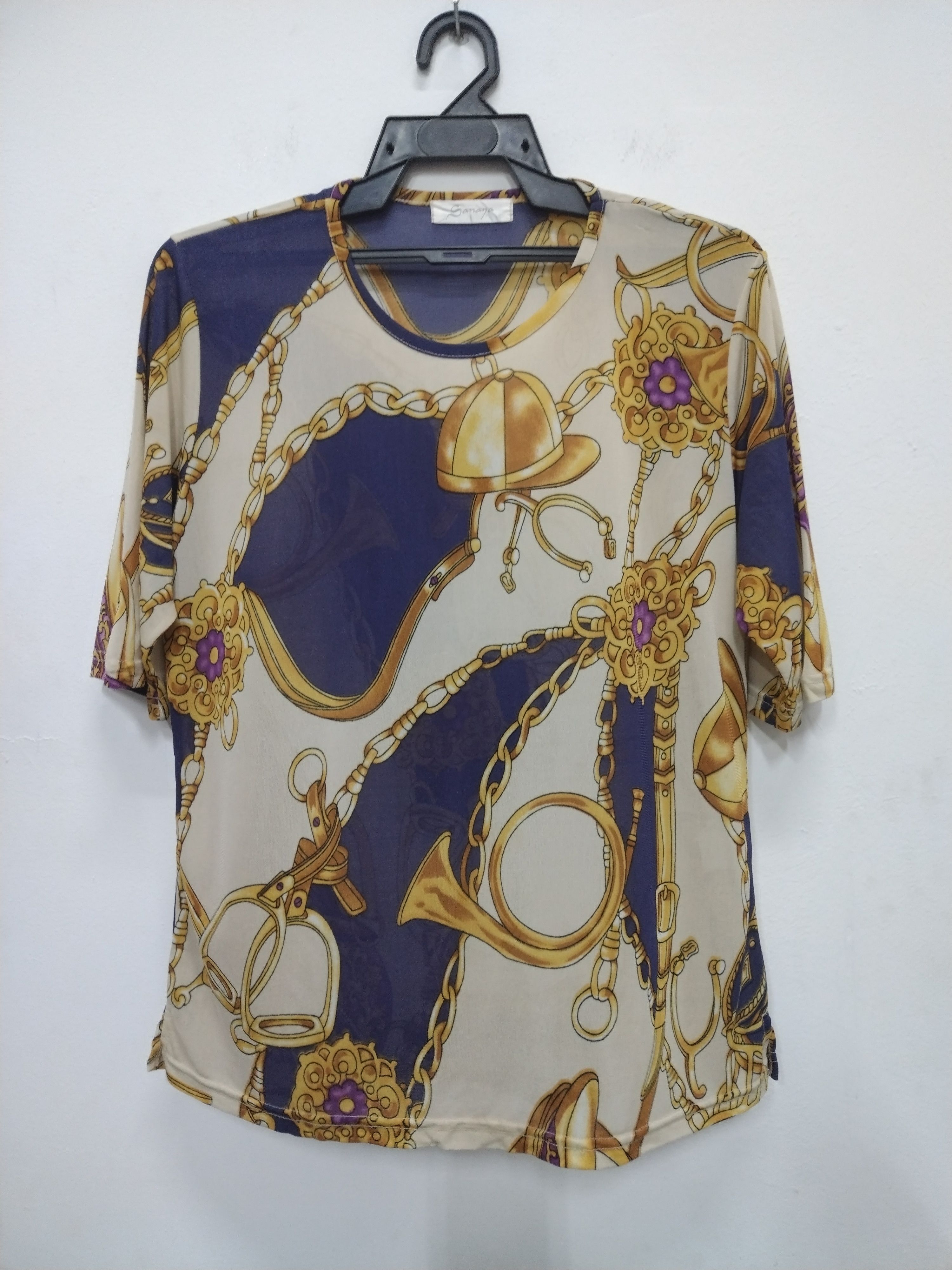 Seditionaries 💥 Sanaya Short Sleeve Luxury design full Print T-Shirt Size M / US 6-8 / IT 42-44 - 1 Thumbnail