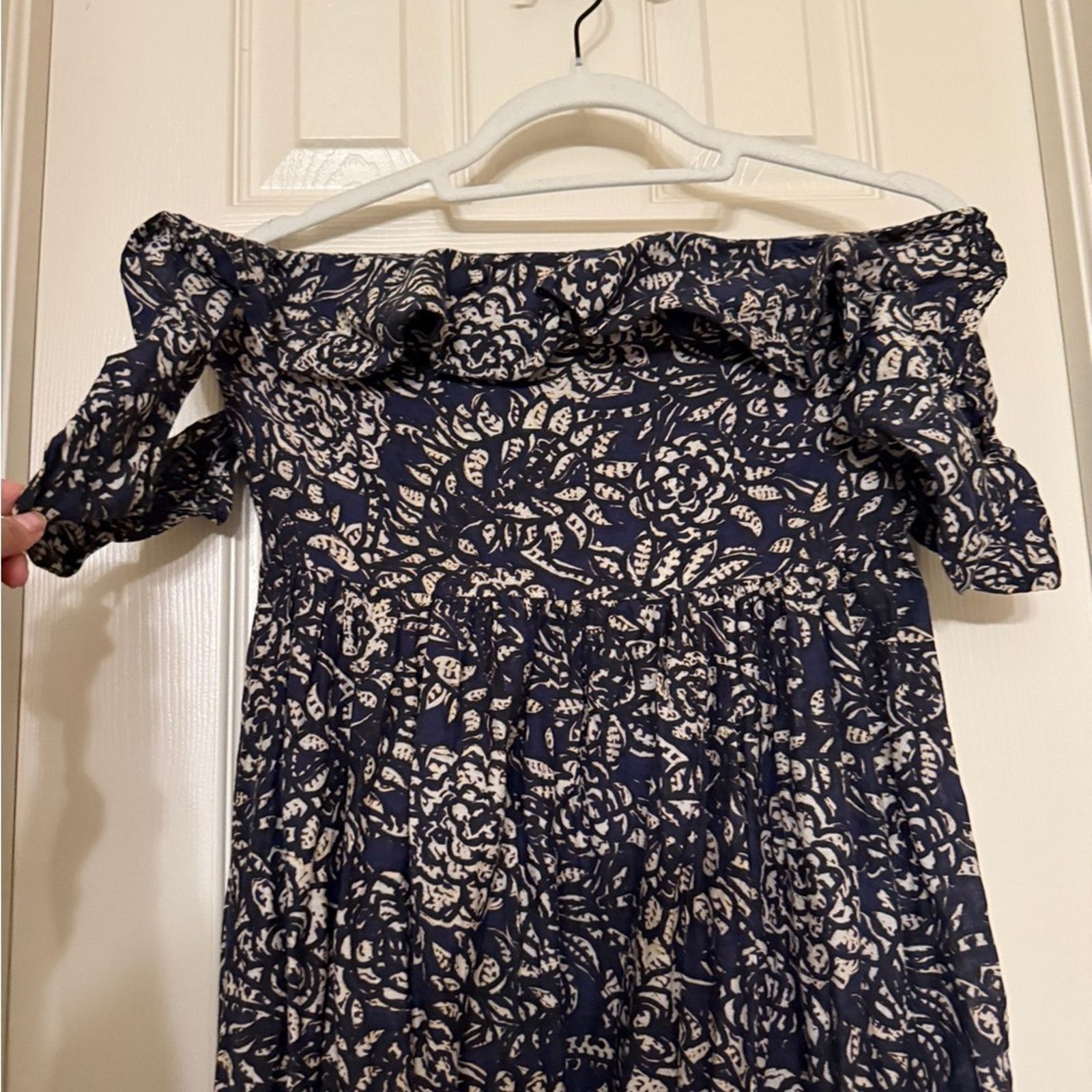 Apiece Apart Apiece Apart Novella Maria Off The Shoulder Floral Dress Size S / US 4 / IT 40 - 5 Thumbnail