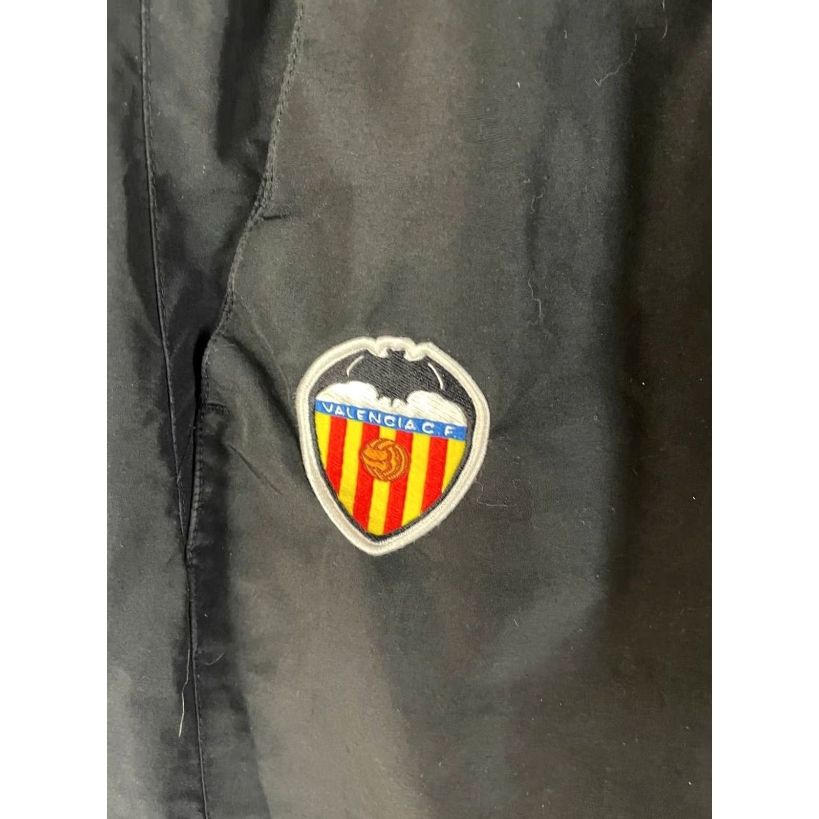 Nike Nike FC Valencia Pants Mens Size M Black Elastic Waist Polyester Track Trouser Size US 31 - 4 Thumbnail