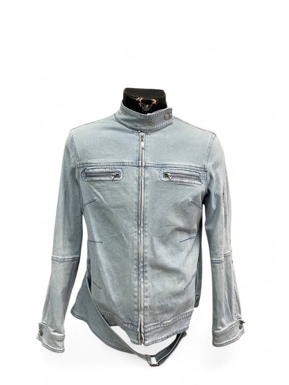 Diesel Diesel style blue denim biker jacket bondage moto y2k hype Size US M / EU 48-50 / 2 - 1 Thumbnail