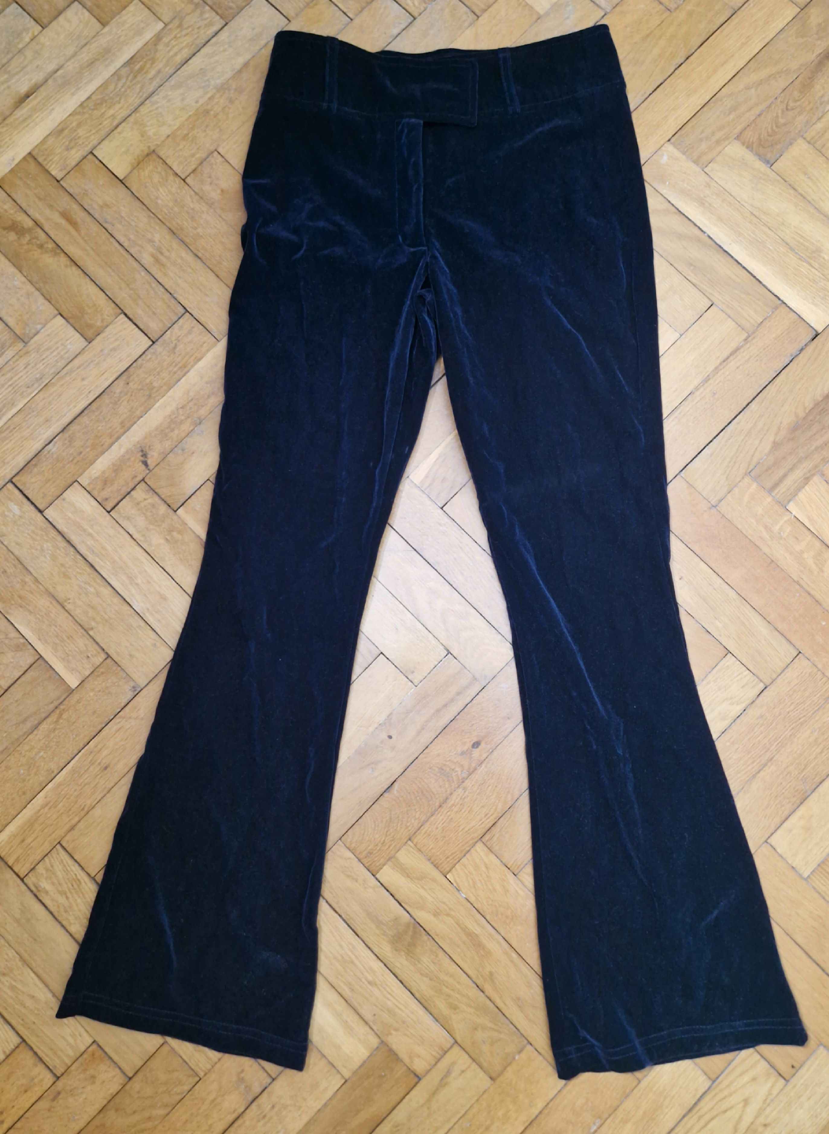 Hysteric Glamour × Vintage vintage velour avant garde flare pants Size 26" / US 2 / IT 38 - 1 Thumbnail