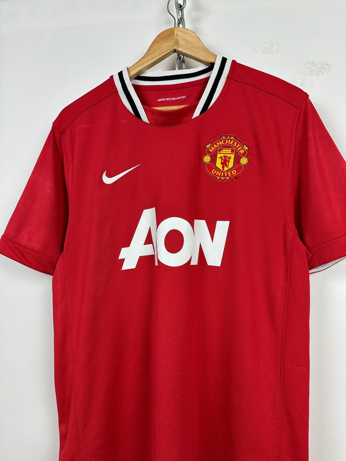 Nike 2011/12 Nike Manchester United Home Soccer Jersey Size US L / EU 52-54 / 3 - 3 Thumbnail