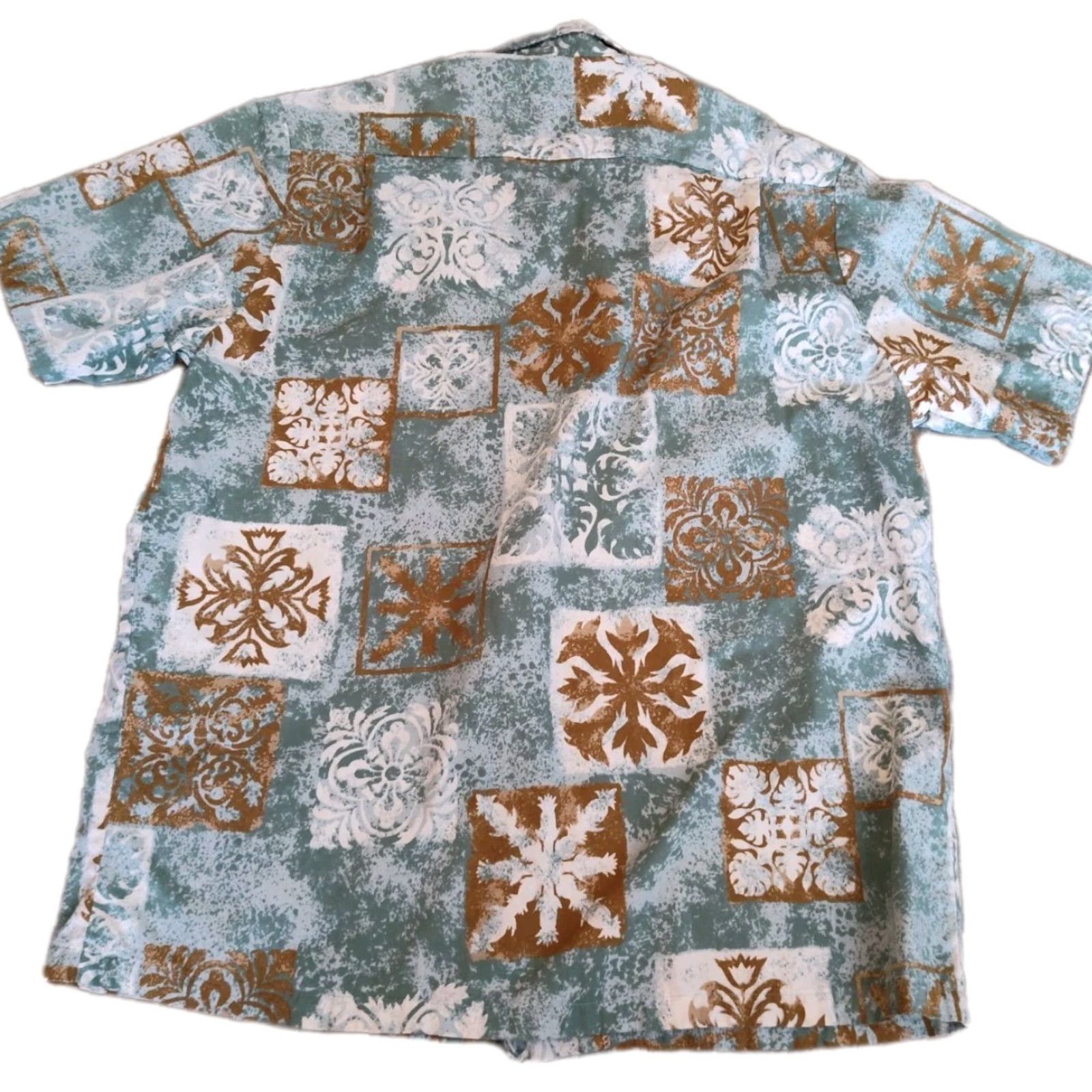 Vintage VINTAGE Howie Hawaiian Shirt Men L Abstract Button-Up Short Sleeve Beach Travel USA Made Size US L / EU 52-54 / 3 - 2 Thumbnail