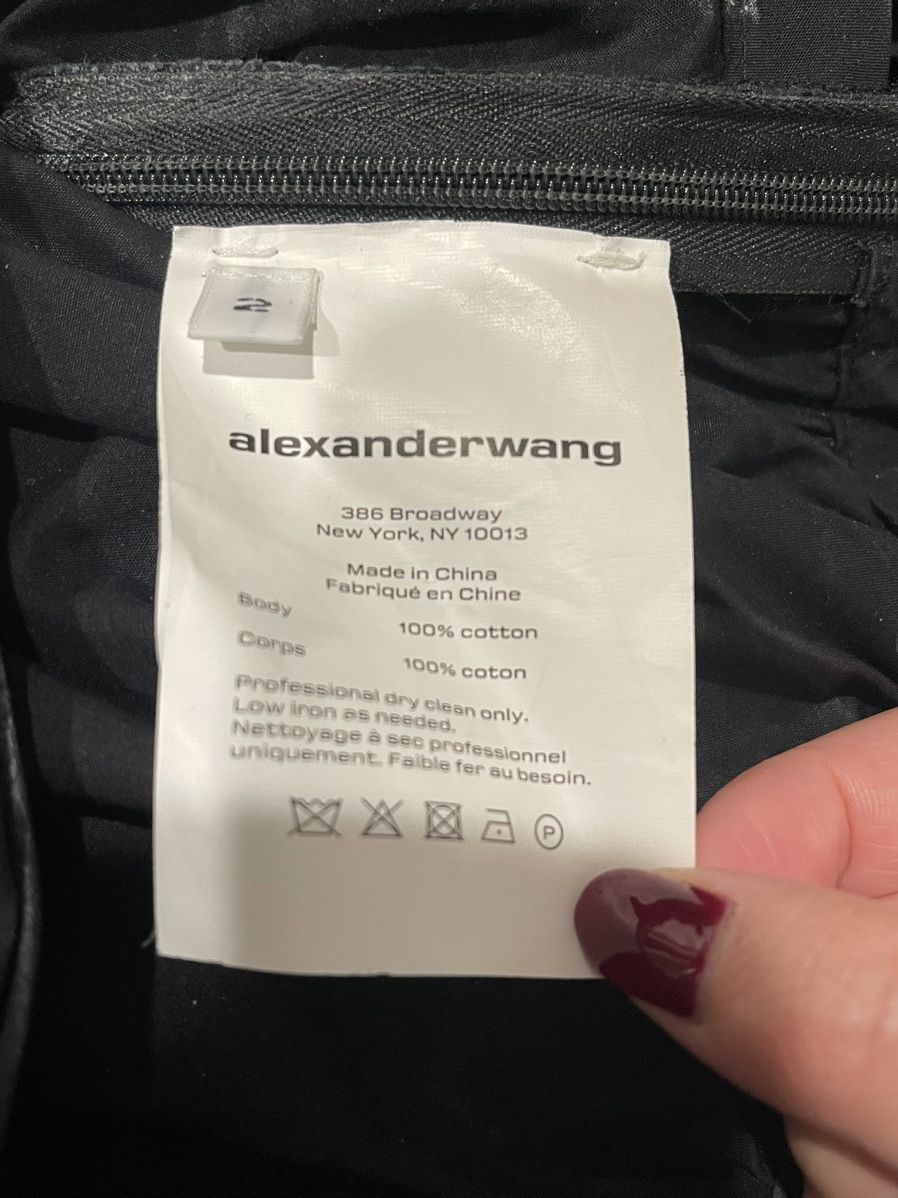 Alexander Wang T by Alexander Wang Ruched Front Wrap Cropped Blouse Size XS / US 0-2 / IT 36-38 - 6 Thumbnail