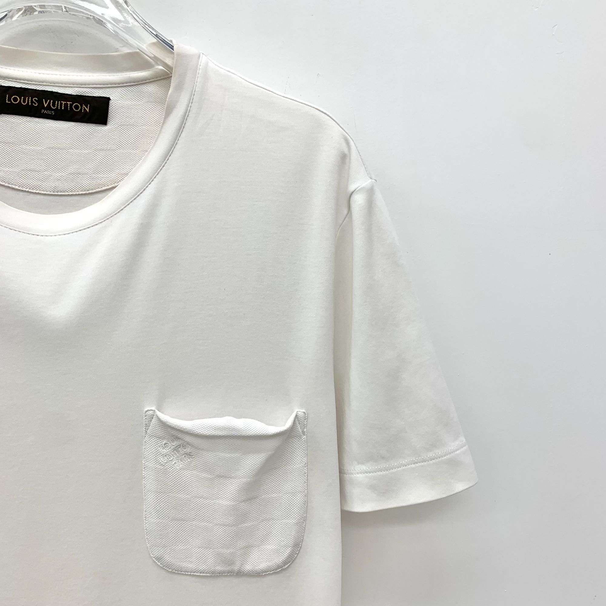 Louis Vuitton Louis Vuitton White Pocket Checkered Logo Embroidery Round N Size S / US 4 / IT 40 - 7 Thumbnail