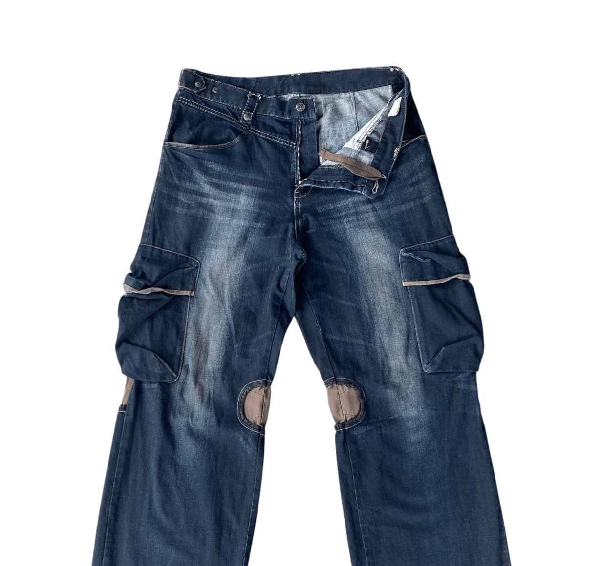 PPFM Rare Archival PPFM "Yellow Riot" Paratrooper Cargo Denim Size US 35 - 6 Thumbnail