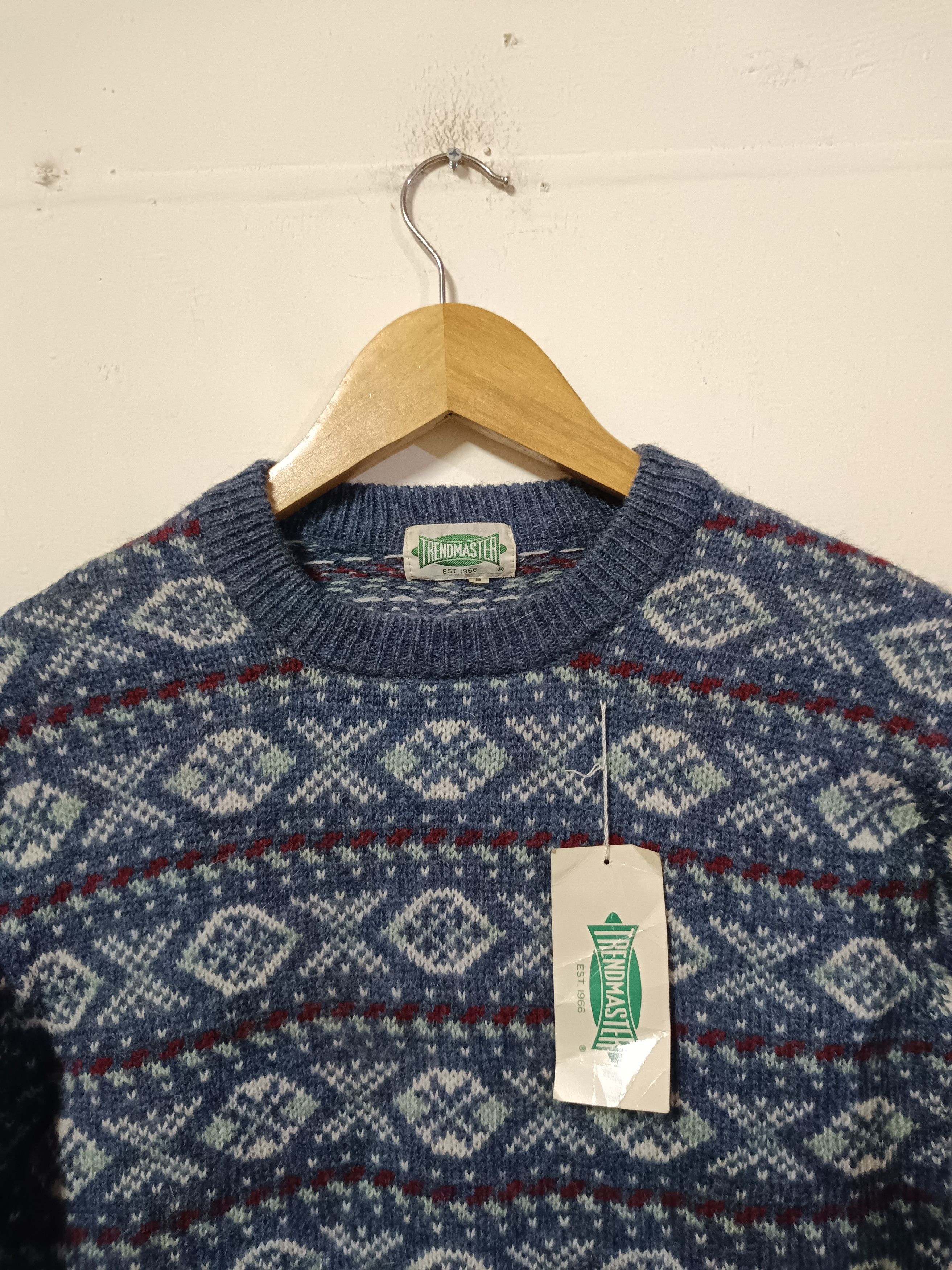 Japanese Brand Trendmaster wool sweater Size US L / EU 52-54 / 3 - 2 Thumbnail