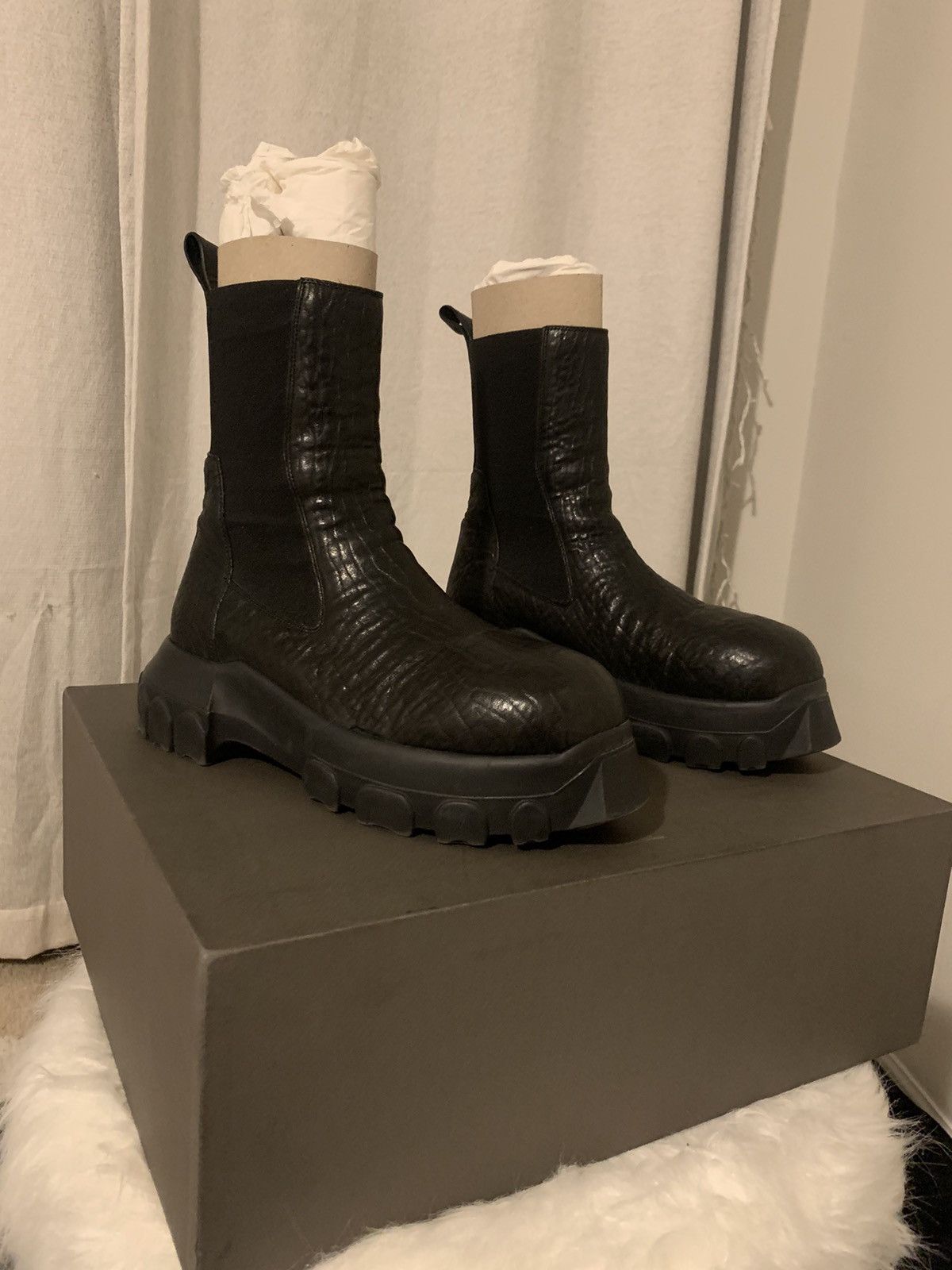 Rick Owens SS21 Fogachine Dust Tractor Lace | Grailed