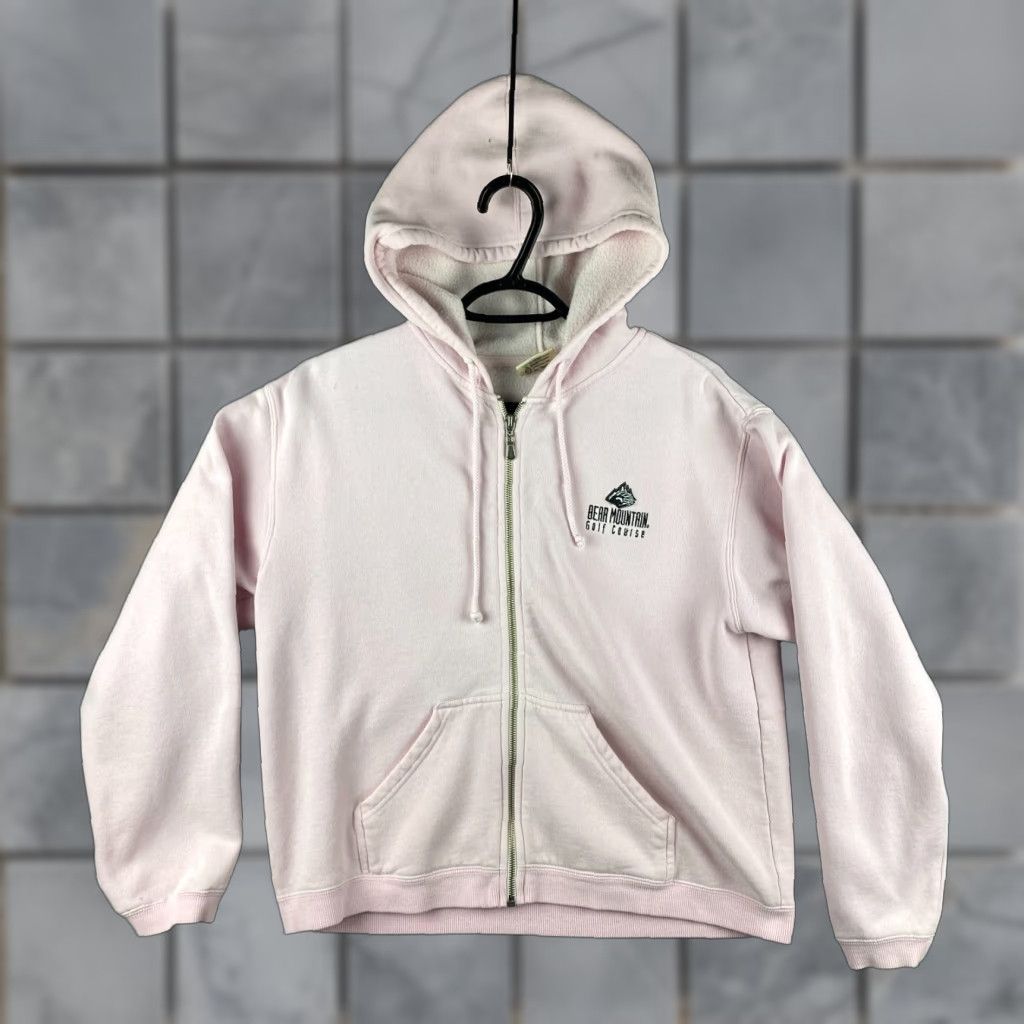 Comfort Colors Comfort Colors Hoodie Womens Medium M Pink Full Zip Bear Embroidered Mountain Bear Size M / US 6-8 / IT 42-44 - 1 Thumbnail