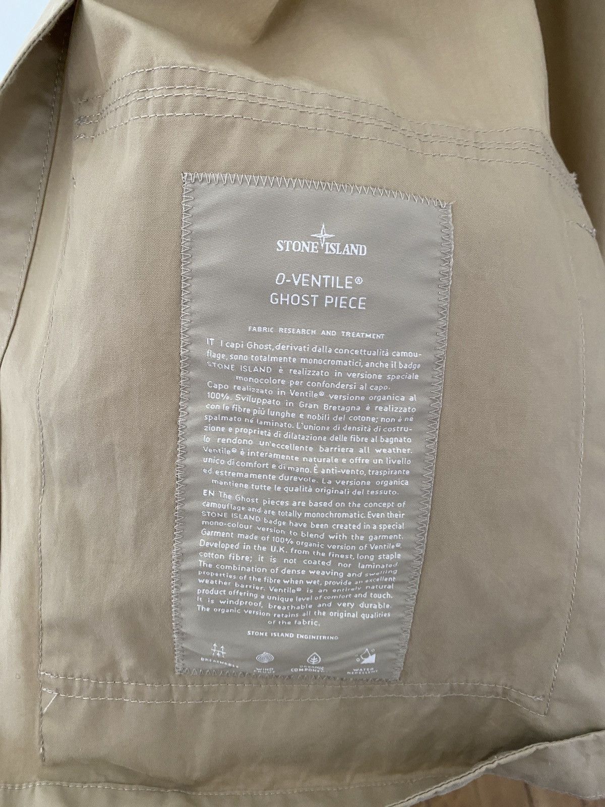 Stone Island Stone Island Ghost O-Ventile Size US L / EU 52-54 / 3 - 6 Thumbnail