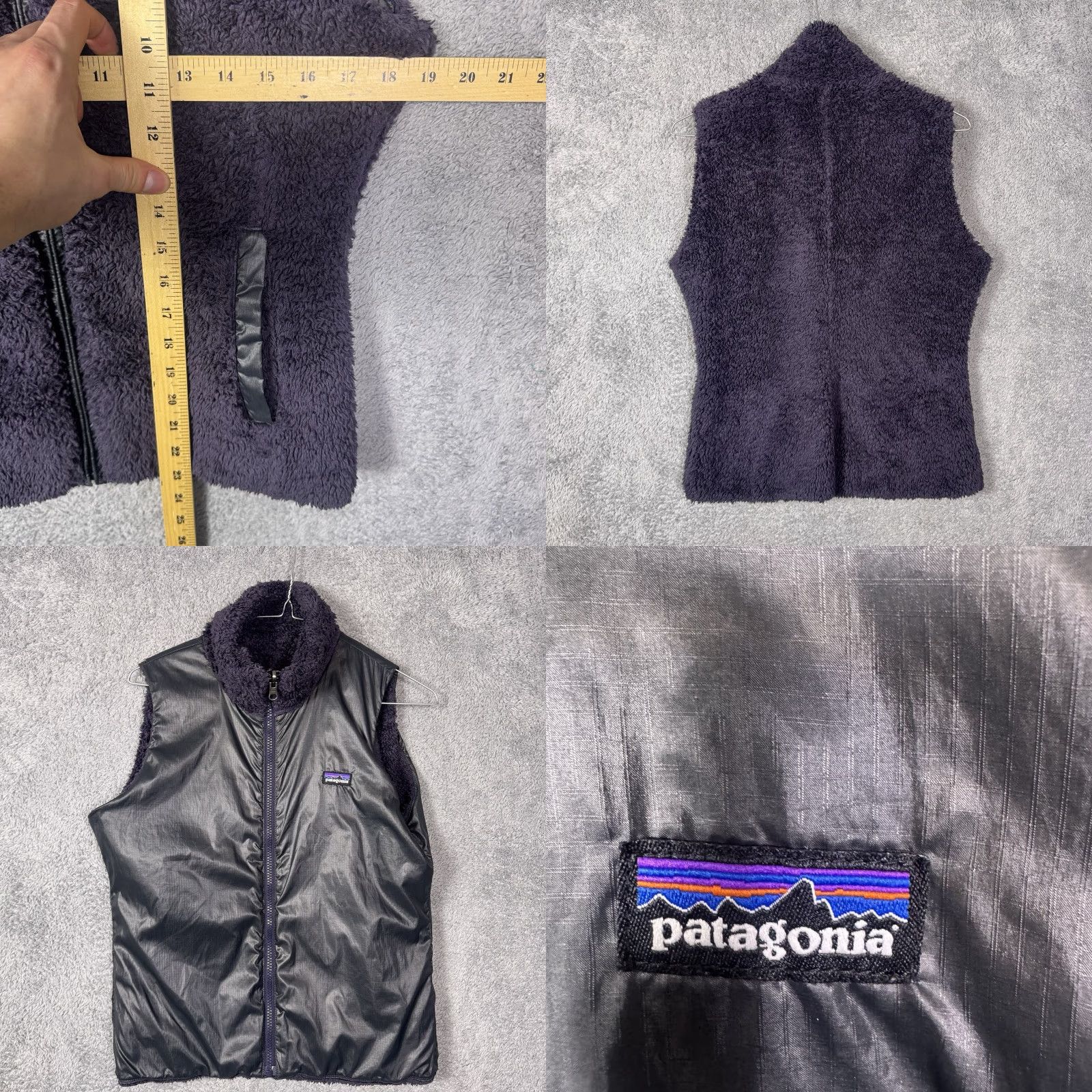 Patagonia Patagonia Vest Womens S Los Gatos Full Zip Sherpa Reversible Purple Gorp 25205 Size S / US 4 / IT 40 - 8 Thumbnail