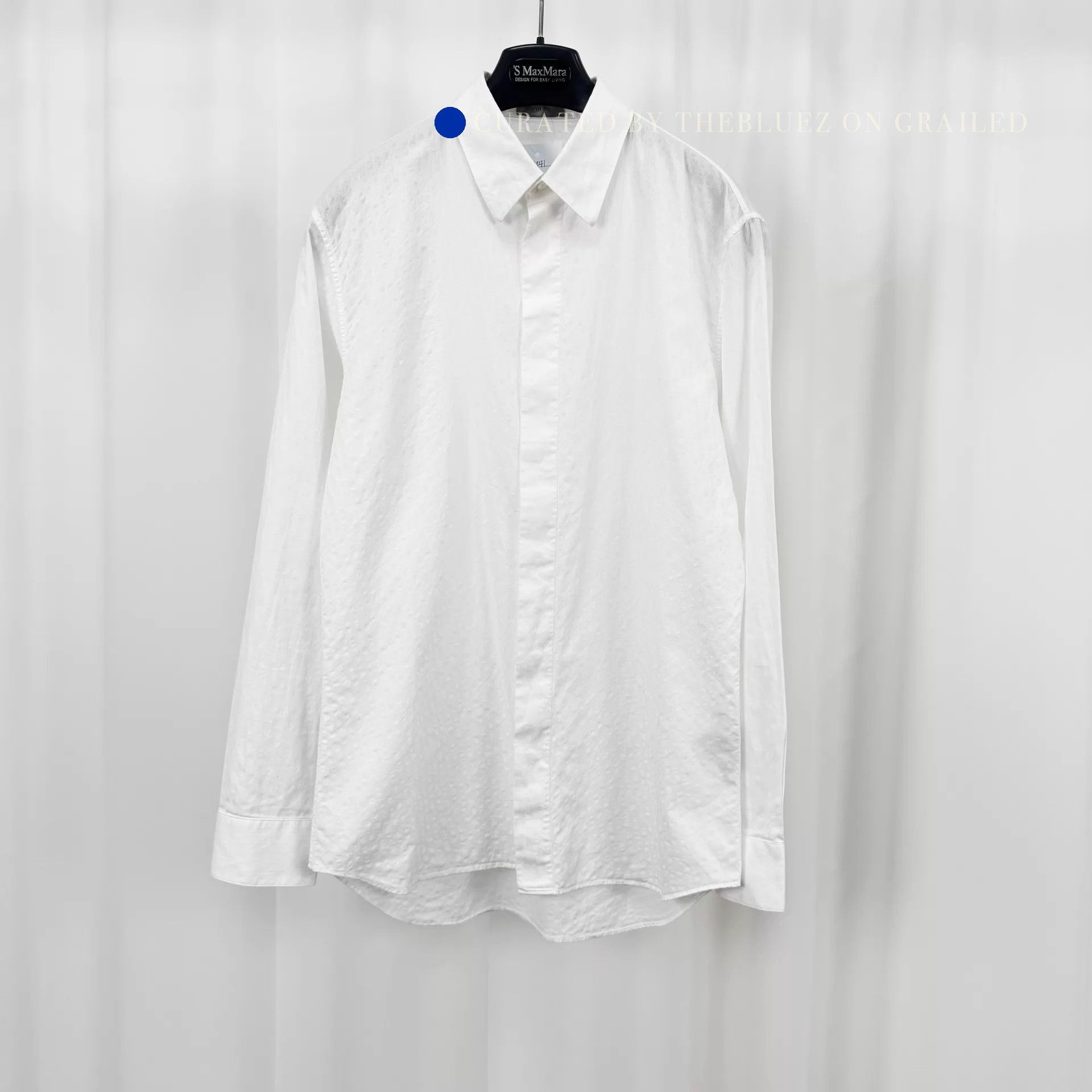 Dior Oblique Pattern Button-Up Shirt in White Size US M / EU 48-50 / 2 - 1 Thumbnail