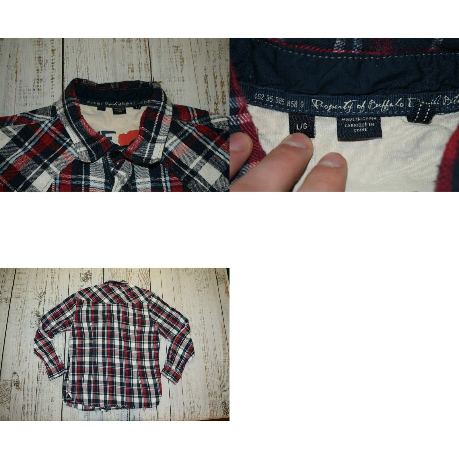 Buffalo David Bitton Buffalo David Bitton Men Shirt Flannel Red Plaid Long-Sleeve 100% Cotton XL Button-Up Western Casual Womens? Size US XL / EU 56 / 4 - 8 Thumbnail
