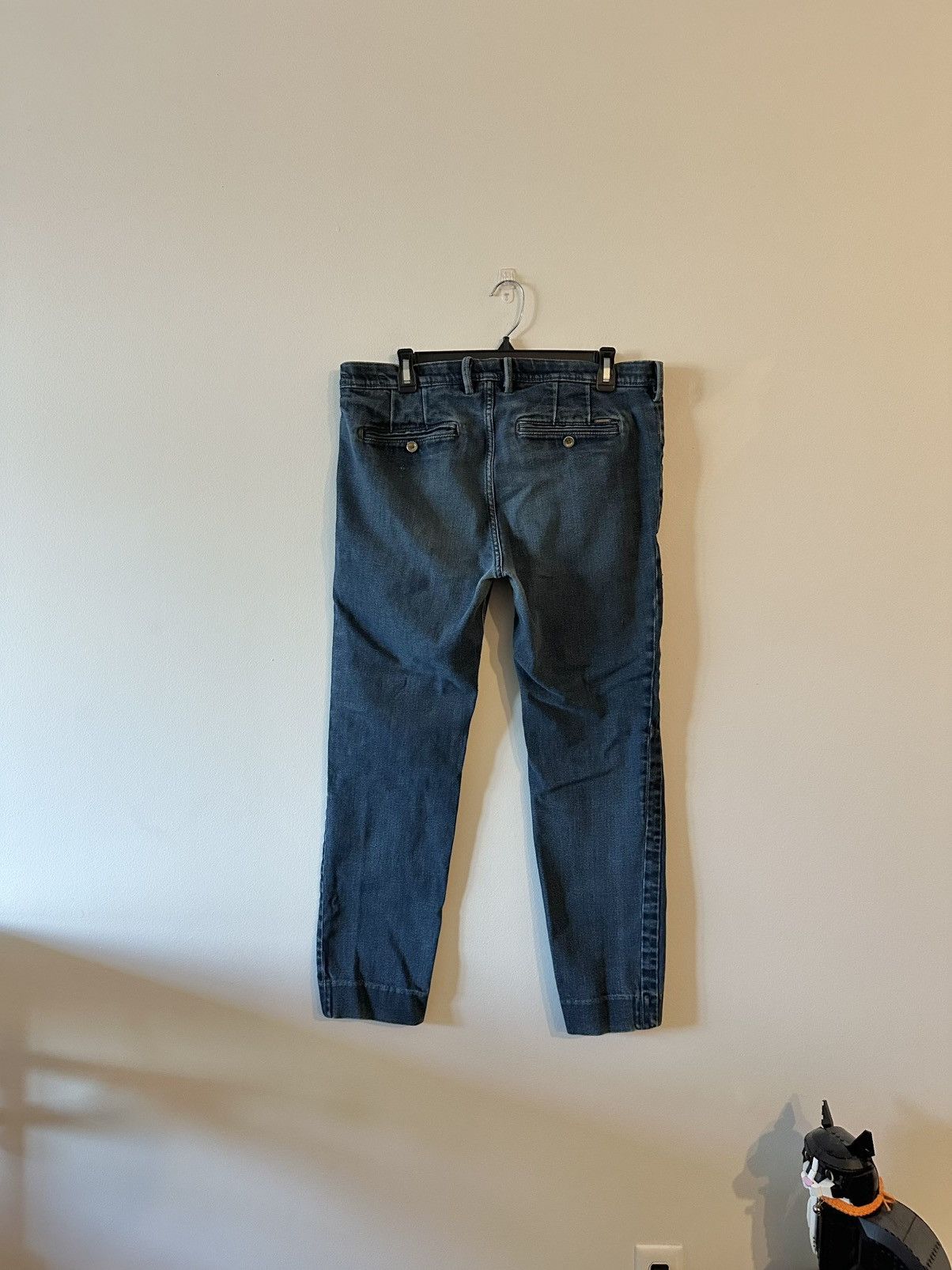 Diesel Diesel Blue Slim Chino Denim Dark Wash Welt Back 34 Jeans Size US 34 / EU 50 - 2 Thumbnail