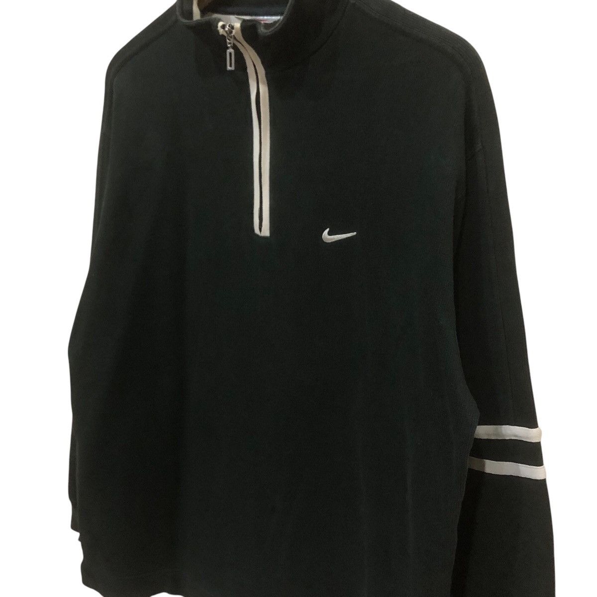 Nike × Vintage 90’ Nike Grey Tag Seoosh Half Zip Sweater Size US L / EU 52-54 / 3 - 4 Thumbnail