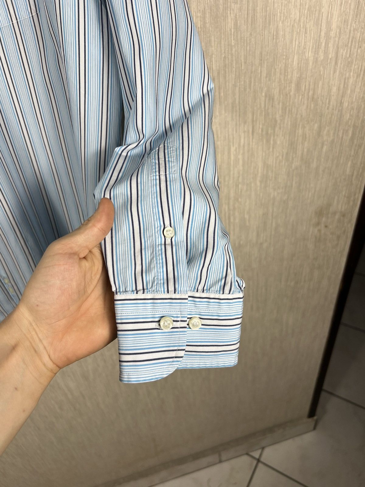 Burberry Vintage Burberry London sussex striped pocket logo shirt Size US XXL / EU 58 / 5 - 8 Thumbnail