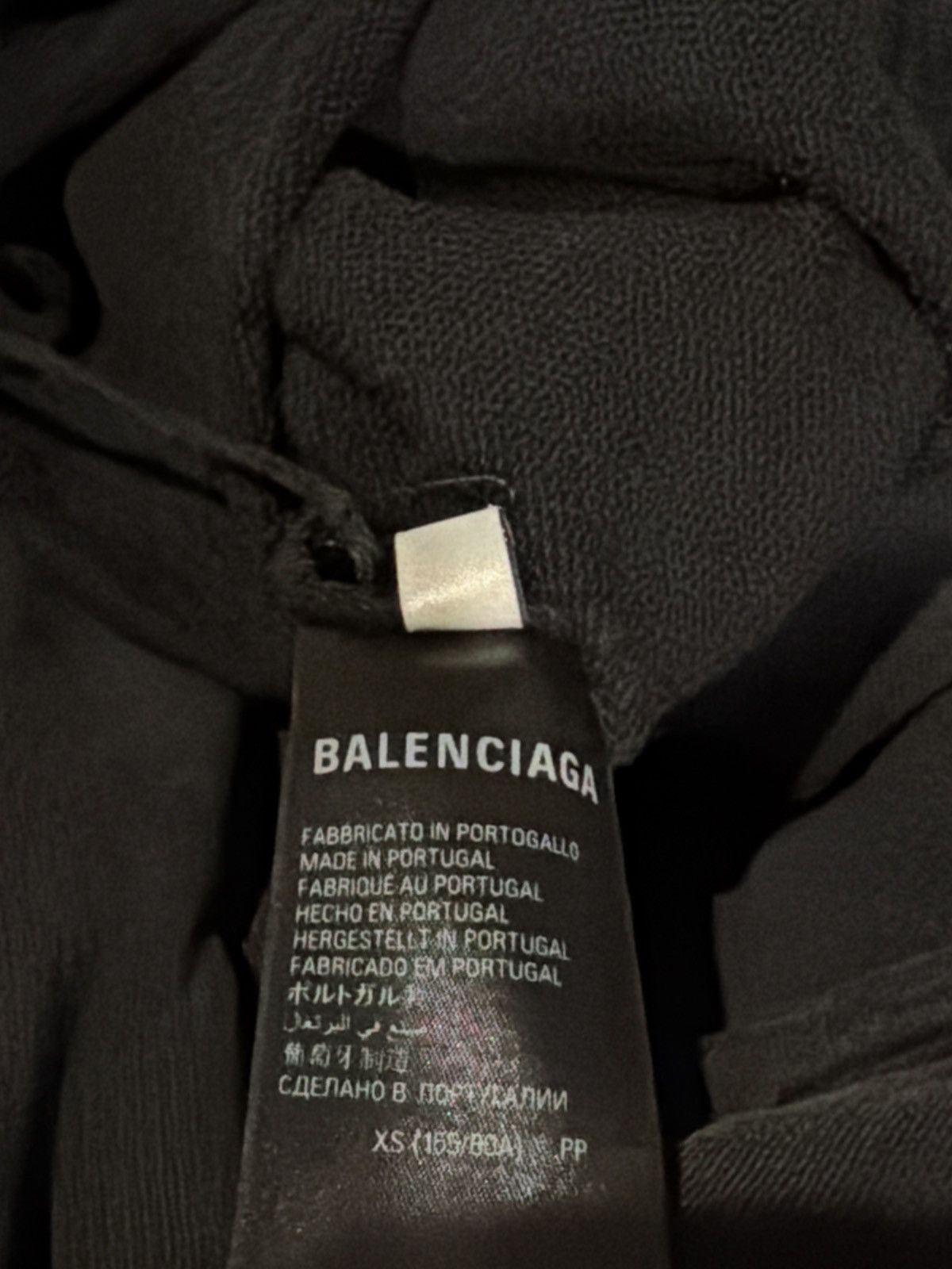 Balenciaga Balenciaga black rhinestone studded logo hoodie xs Size US XS / EU 42 / 0 - 3 Thumbnail