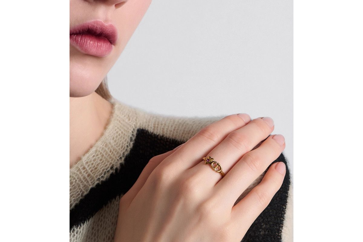 Dior o1bcso1str0126 Size:OS/Lucky Charms Ring in Golden Size ONE SIZE - 5 Thumbnail