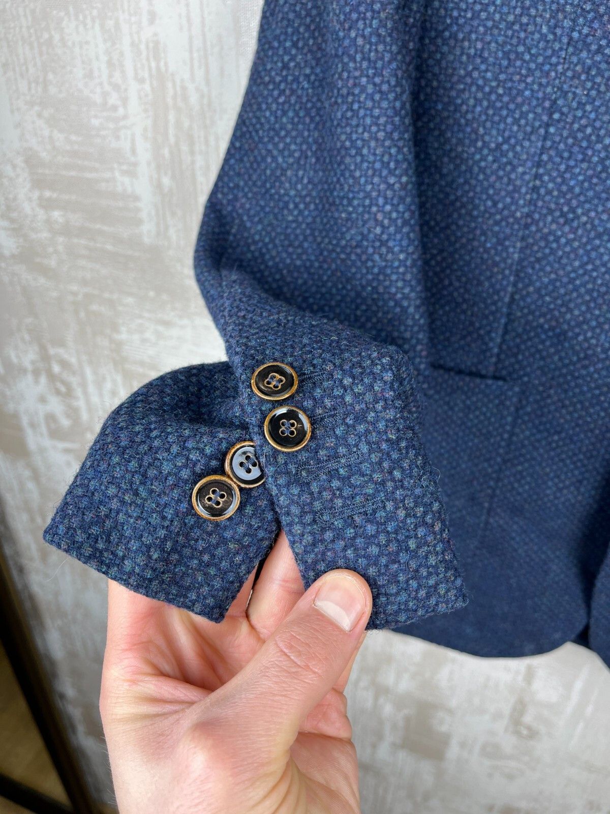 Designer SCALPERS Wool Blazer Jacket Size EUR 46 Navy Blue Size US S / EU 44-46 / 1 - 6 Thumbnail