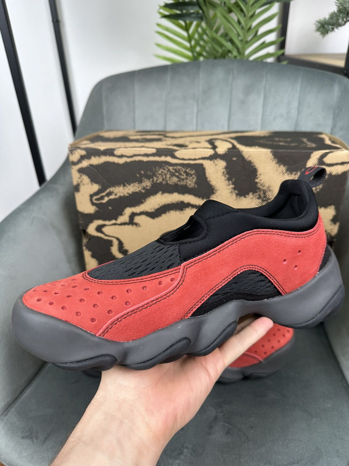 Brain Dead × Oakley NEW Oakley x Brain Dead Factory Team Flesh Sandal Lava/Black Size US 9.5 / EU 42-43 - 14 Thumbnail