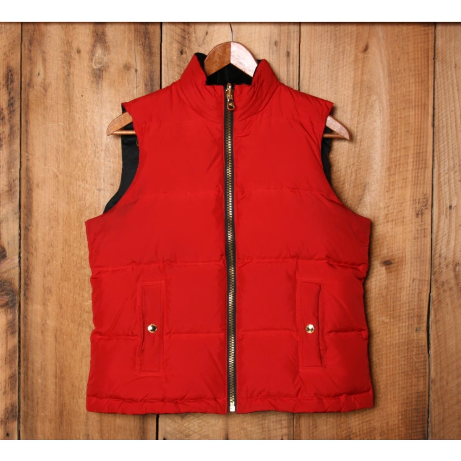 Ralph Lauren VINTAGE Lauren Ralph Lauren LRL Equestrian Reversible Down Puffer Vest Black Red Sz M Women Vest Down Reversible Puffer Women's M Size M / US 6-8 / IT 42-44 - 7 Thumbnail